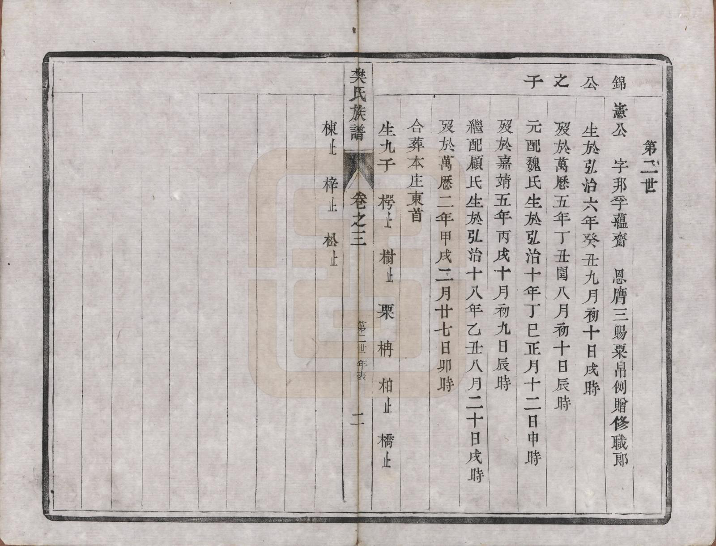 GTJP0317.樊.江苏维扬.樊氏宗谱四卷.清光绪二十六年（1900）_003.pdf_第2页