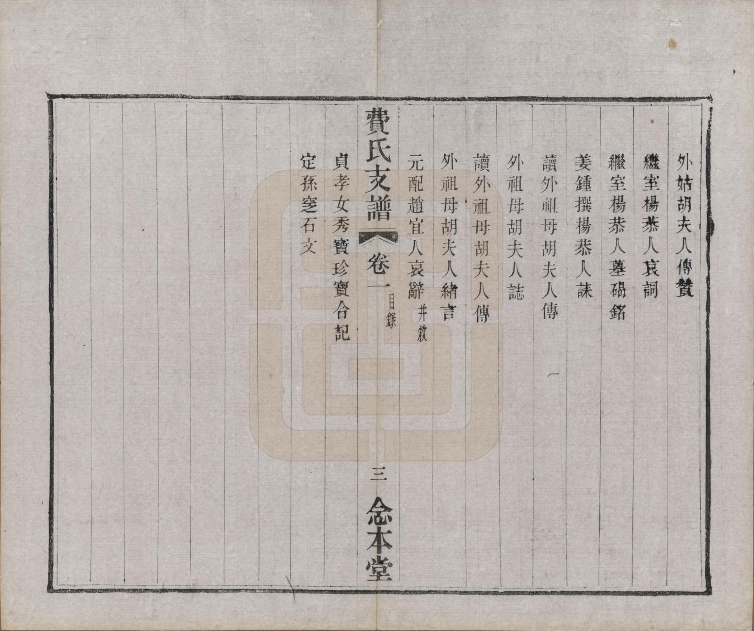 GTJP0340.费.江苏武进.琅琊费氏武进支谱八卷首一卷末一卷.民国五年（1916）_003.pdf_第3页