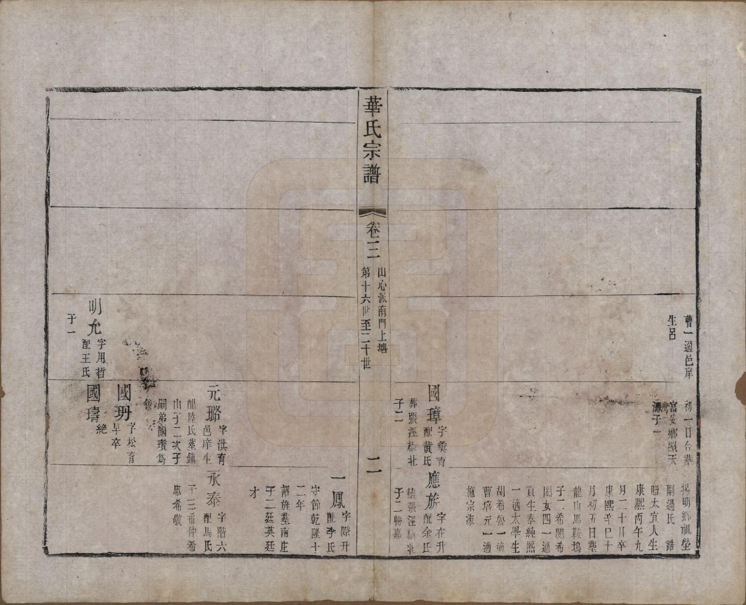 GTJP0557.华.江苏无锡.华氏通八奇二宗谱八卷首一卷.清光绪元年（1875）_003.pdf_第2页