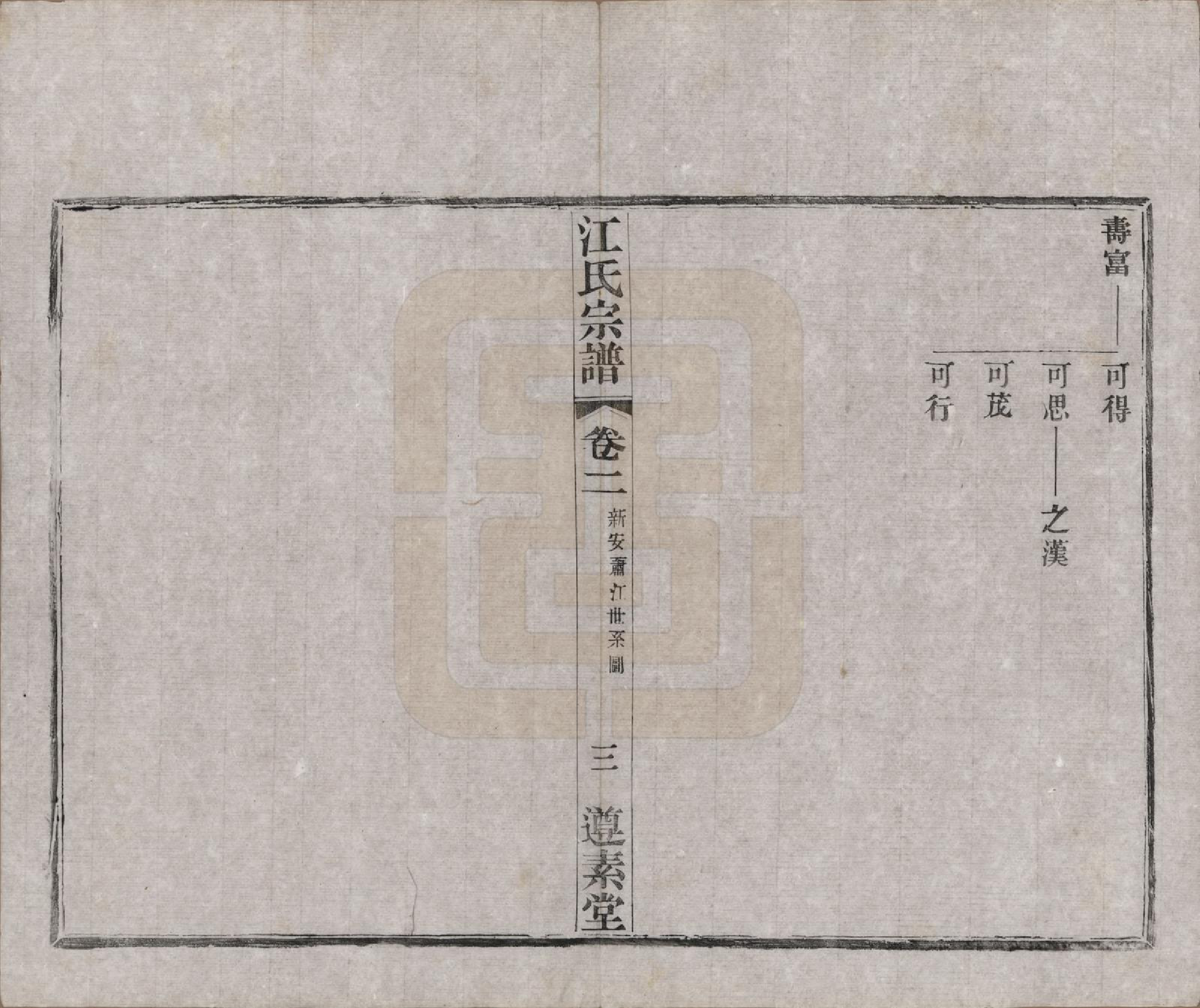 GTJP0670.江.江苏阳羡.和桥江氏宗谱八卷.民国十三年（1924）_002.pdf_第3页