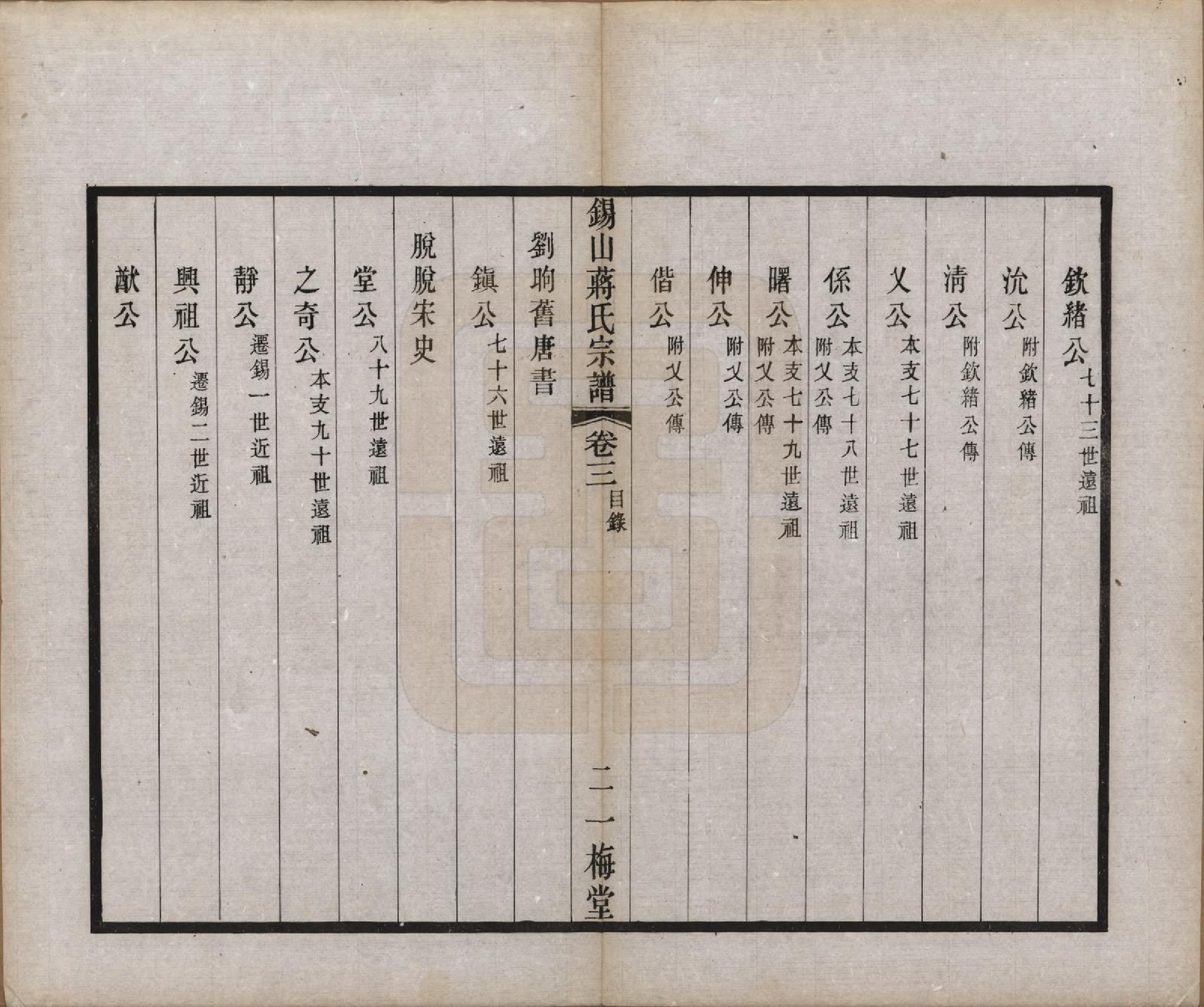 GTJP0697.蒋.江苏无锡.锡山蒋氏宗谱三十卷首一卷.民国十一年（1922）_003.pdf_第3页