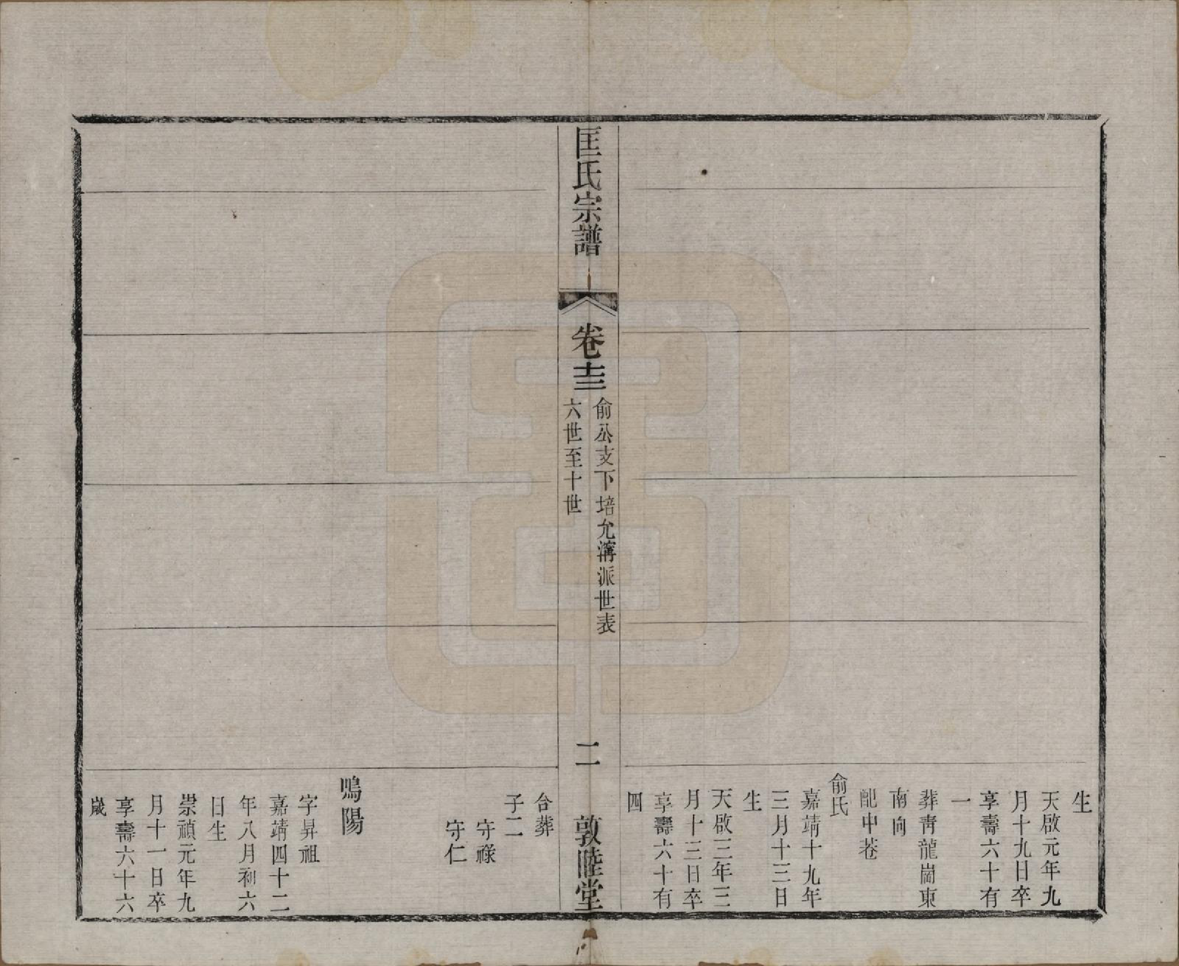 GTJP0749.匡.江苏无锡.锡山匡氏宗谱十三卷首一卷.清光绪三十年（1904）_013.pdf_第2页