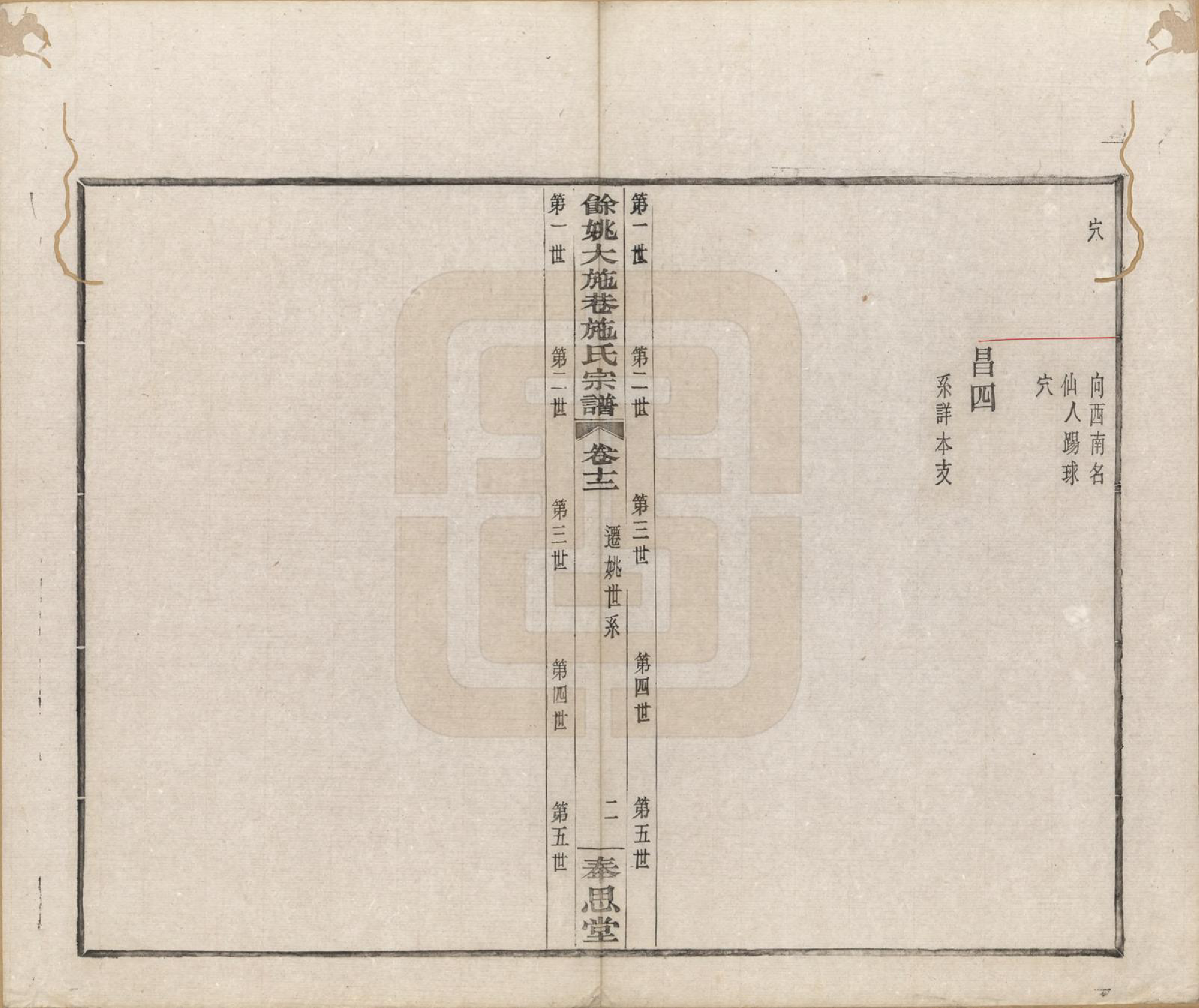 GTJP1304.施.浙江余姚.余姚大施巷施氏宗谱十二卷.民国二十年（1931）_012.pdf_第2页