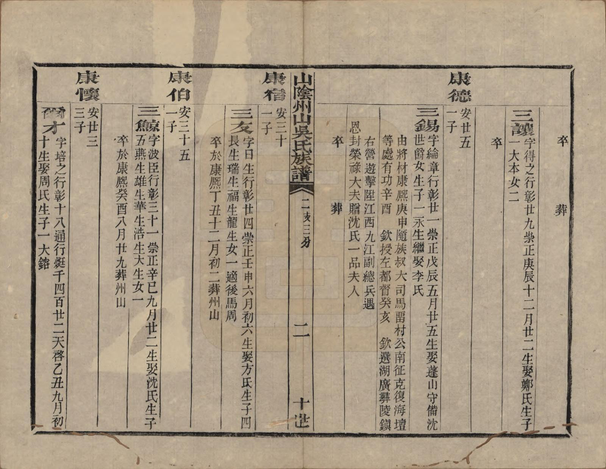 GTJP1683.吴.浙江绍兴.山阴县州山吴氏族谱三十一部.清道光十九年（1839）_021.pdf_第2页
