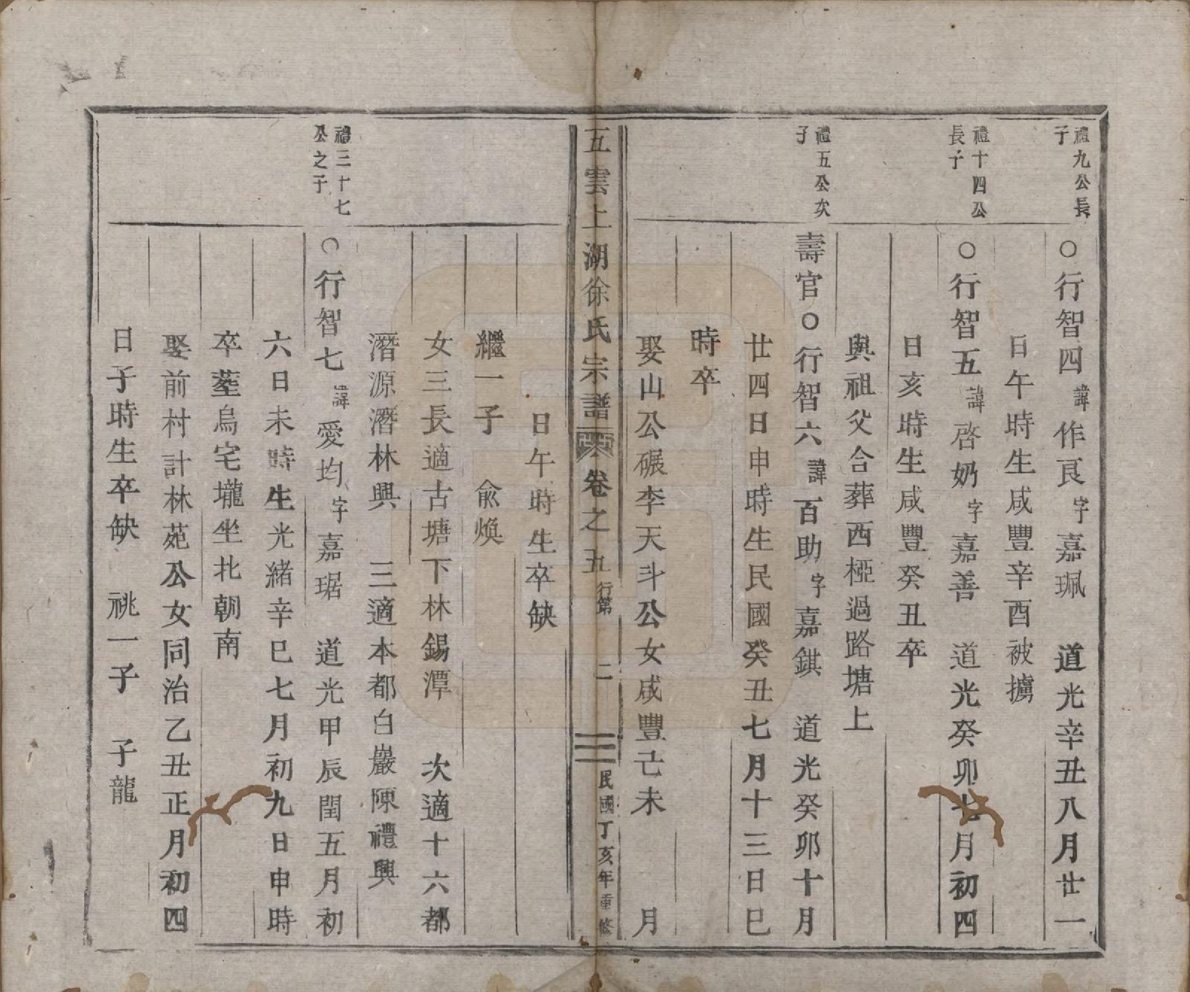 GTJP1837.徐.浙江缙云.五云上湖徐氏宗谱五卷.民国三十六年（1947）_005.pdf_第2页