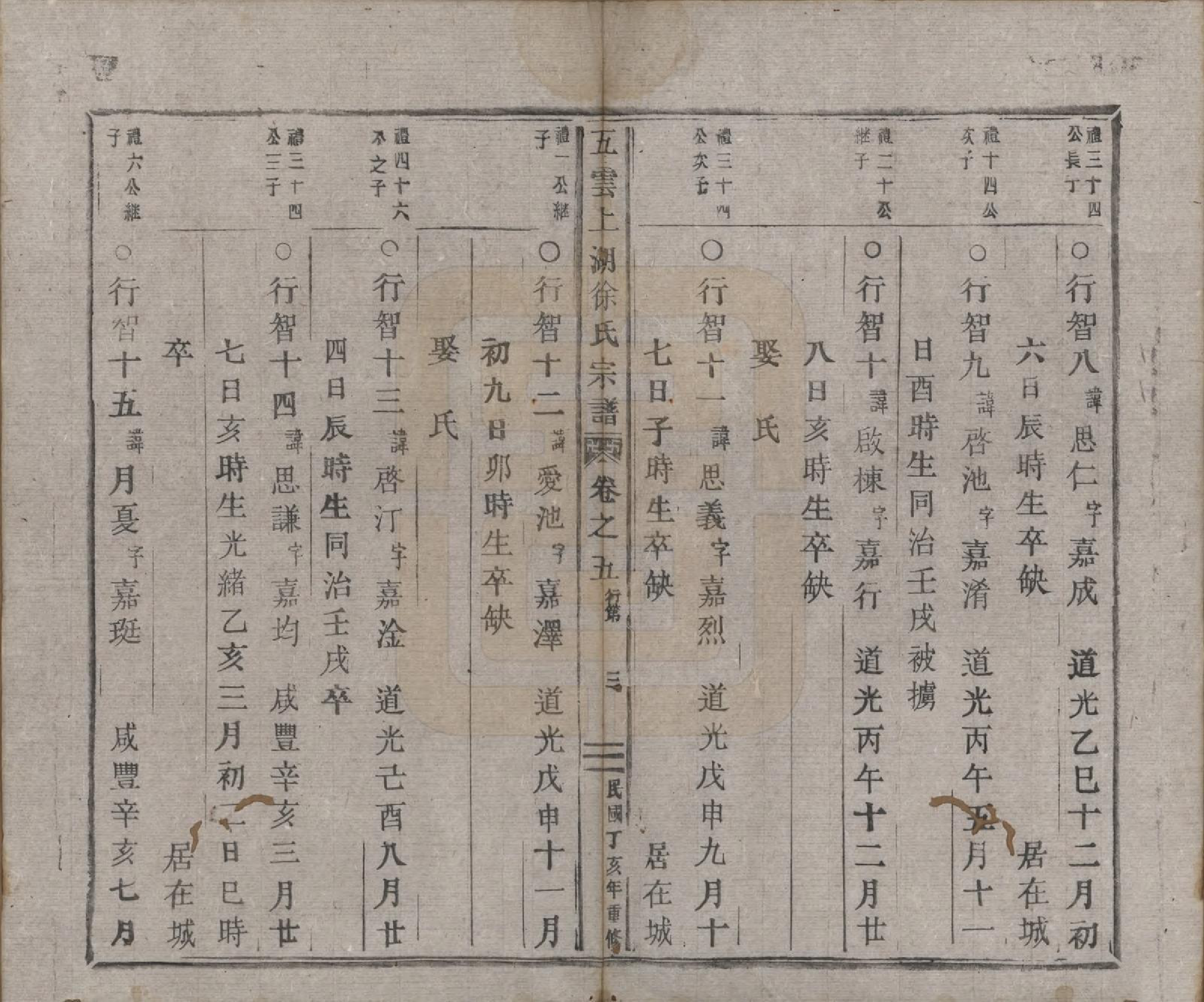 GTJP1837.徐.浙江缙云.五云上湖徐氏宗谱五卷.民国三十六年（1947）_005.pdf_第3页