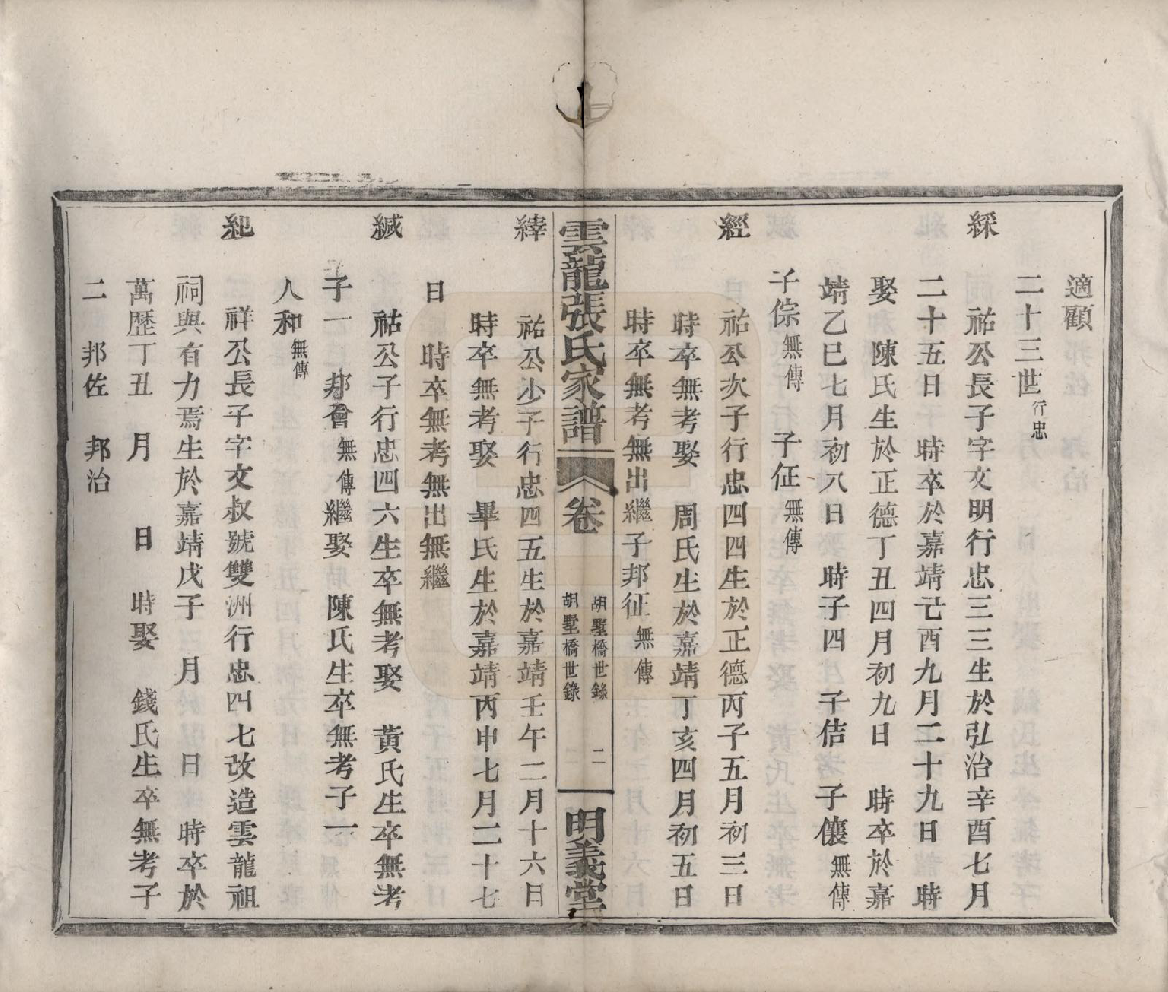 GTJP2171.张.浙江鄞县.云龙张氏宗谱.清同治十年(1871)_006.pdf_第2页