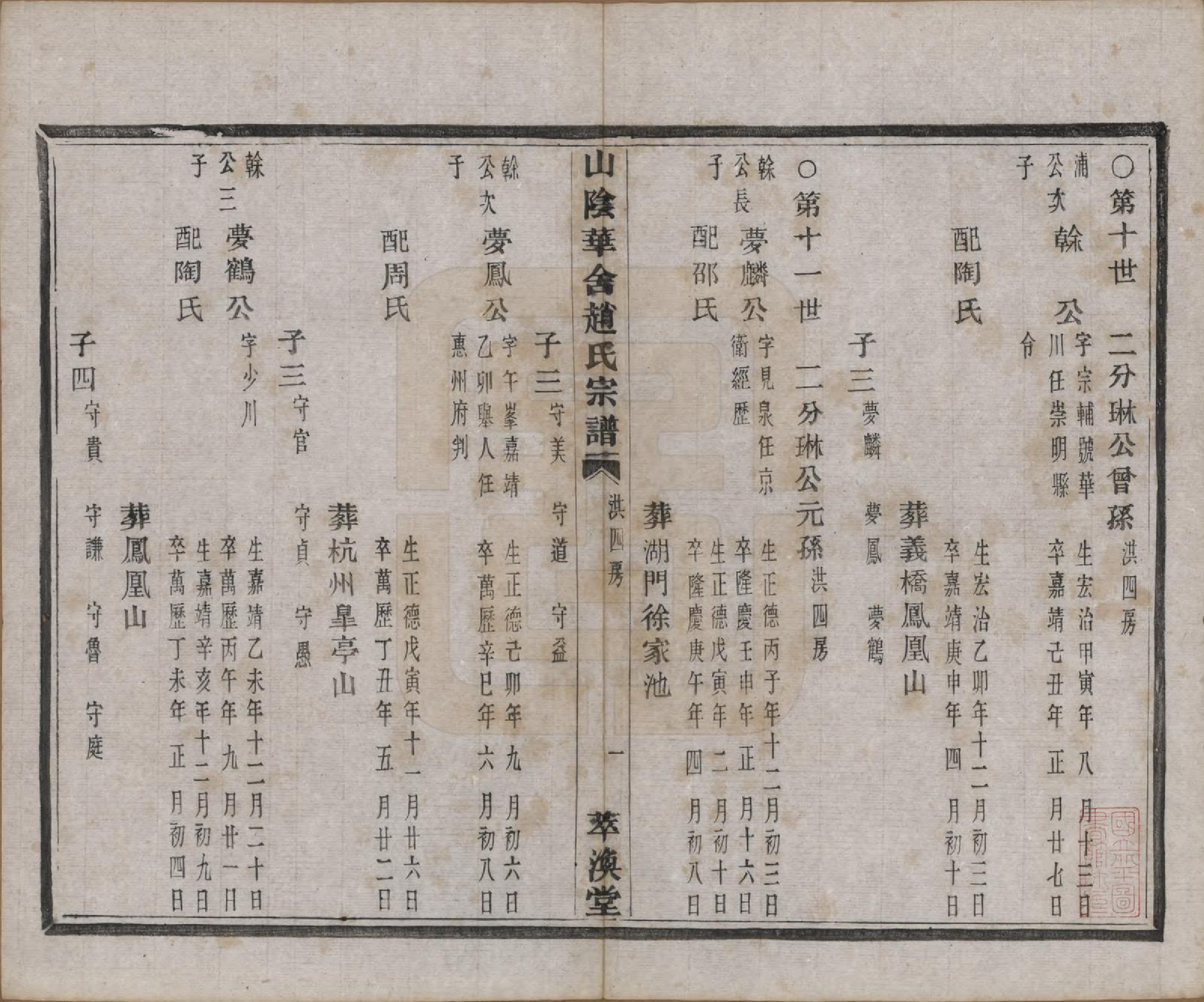 GTJP2231.赵.浙江绍兴.山阴华舍赵氏宗谱十八卷.清光绪十年（1884）_010.pdf_第1页
