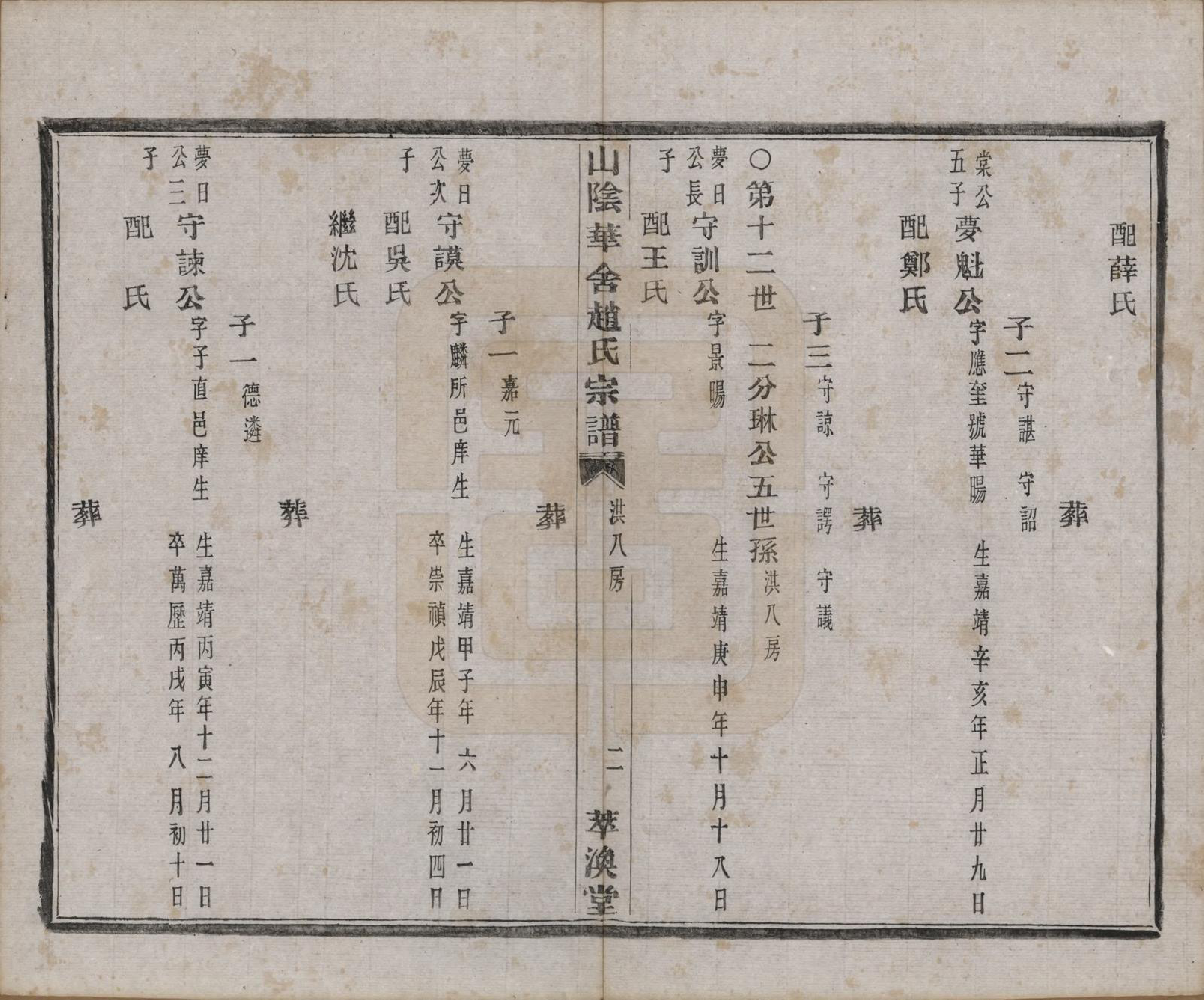 GTJP2231.赵.浙江绍兴.山阴华舍赵氏宗谱十八卷.清光绪十年（1884）_013.pdf_第2页