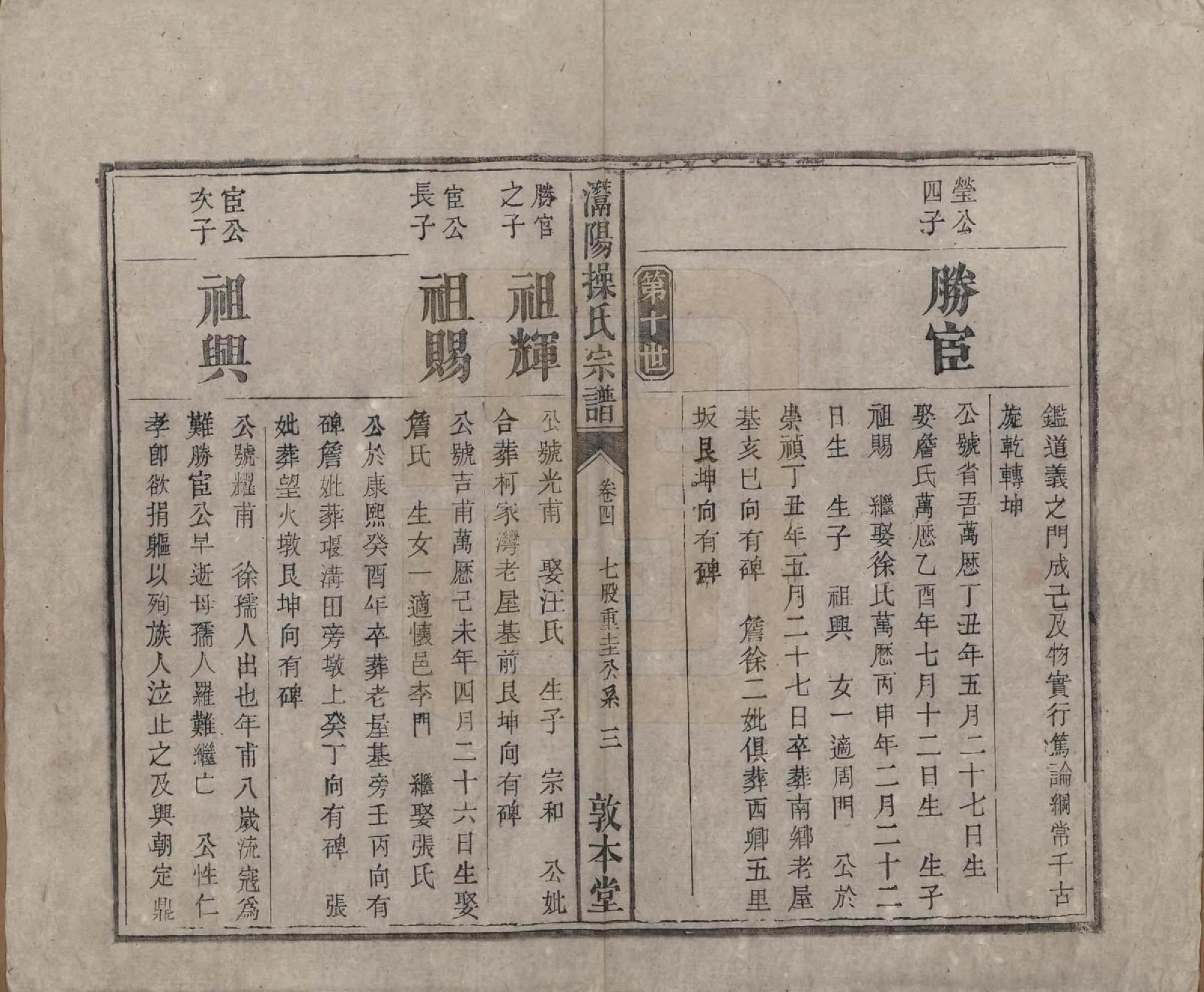 GTJP0048.操.安徽潜山.灊阳操氏五修宗谱二十五卷首未各一 卷.清光绪二十一年（1895）_005.pdf_第3页