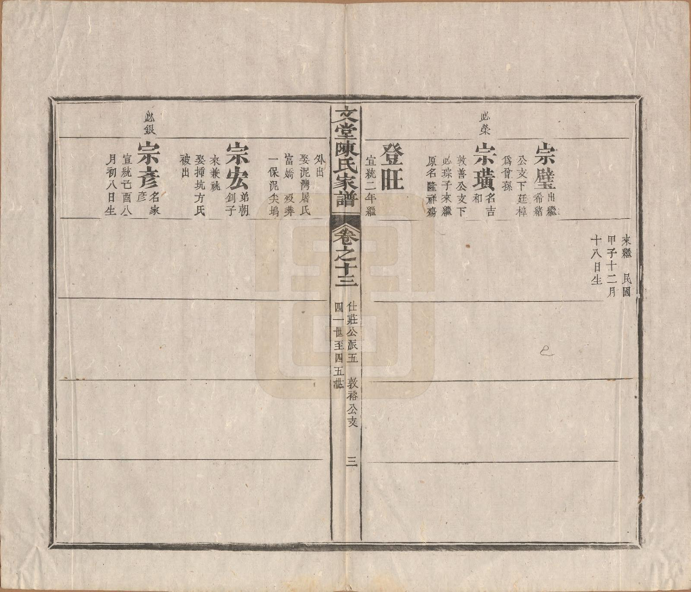 GTJP0150.陈.安徽祁门.文堂陈氏家谱十四卷首一卷末一卷.民国十七年（1928）_013.pdf_第3页