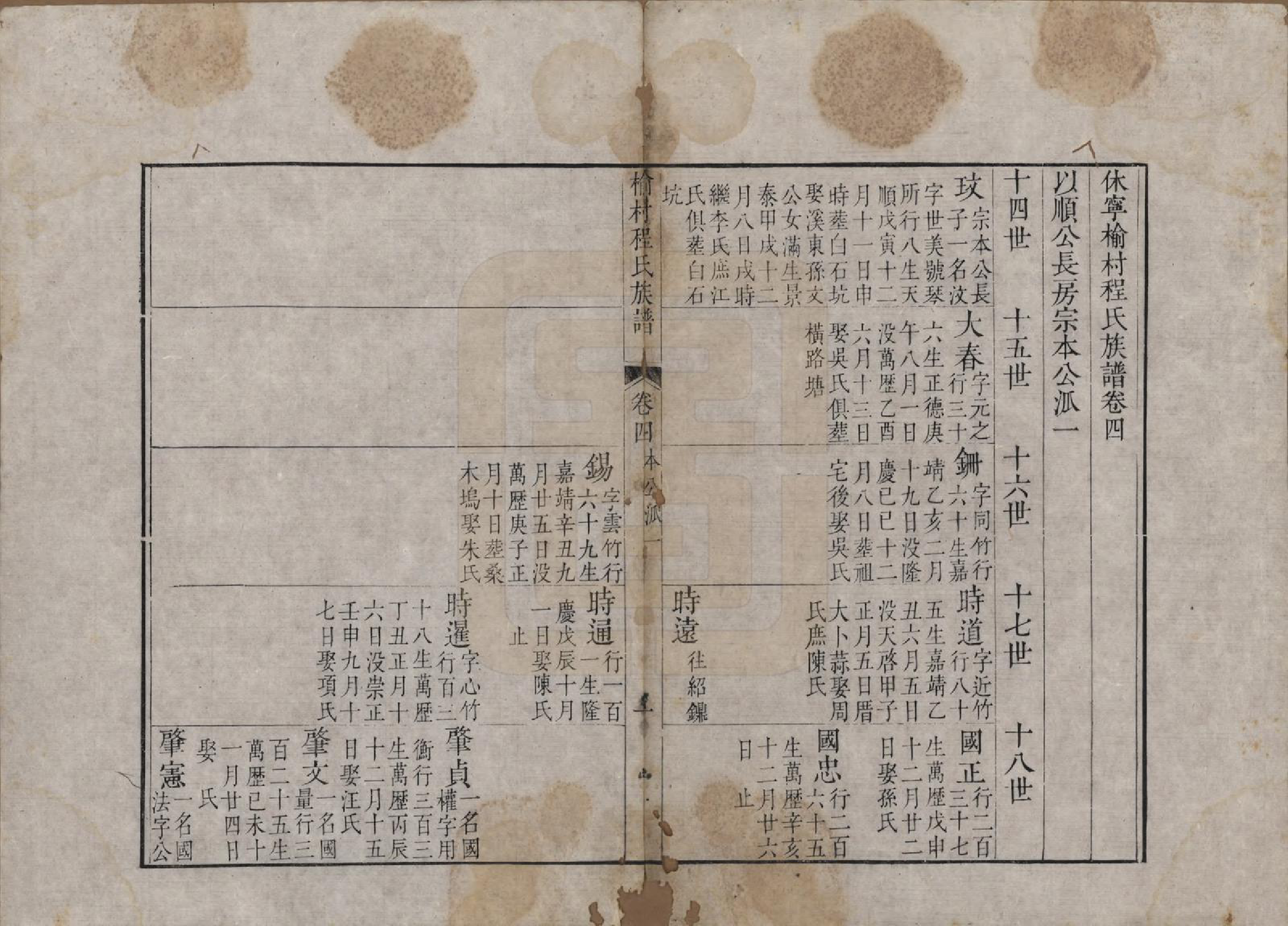 GTJP0240.程.安徽休宁.休宁榆村程氏族谱十卷首一卷.清乾隆二十二年（1757）_004.pdf_第1页