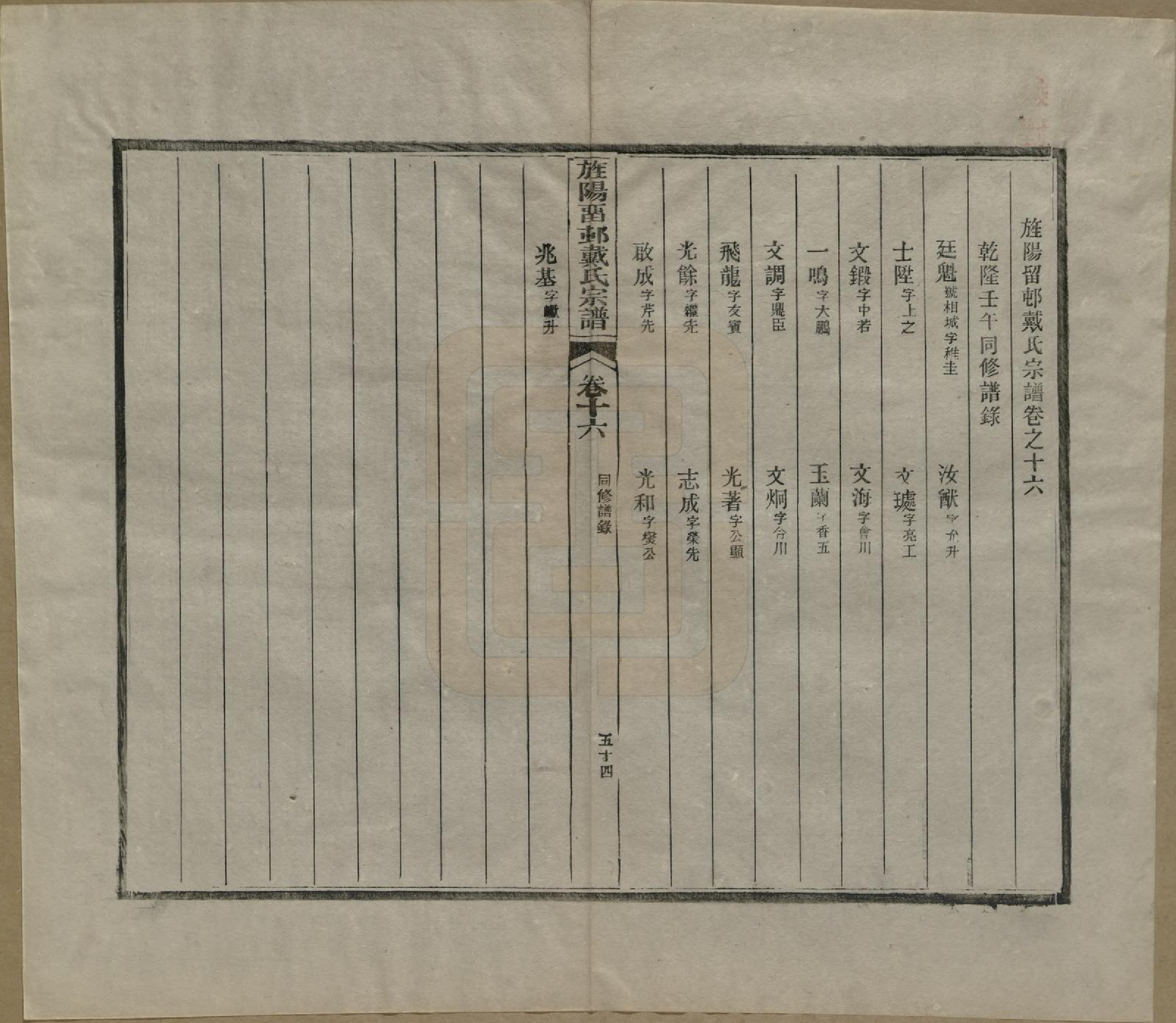 GTJP0255.戴.安徽旌德.旌阳留村戴氏族谱十六卷.民国十八年（1929）_016.pdf_第1页