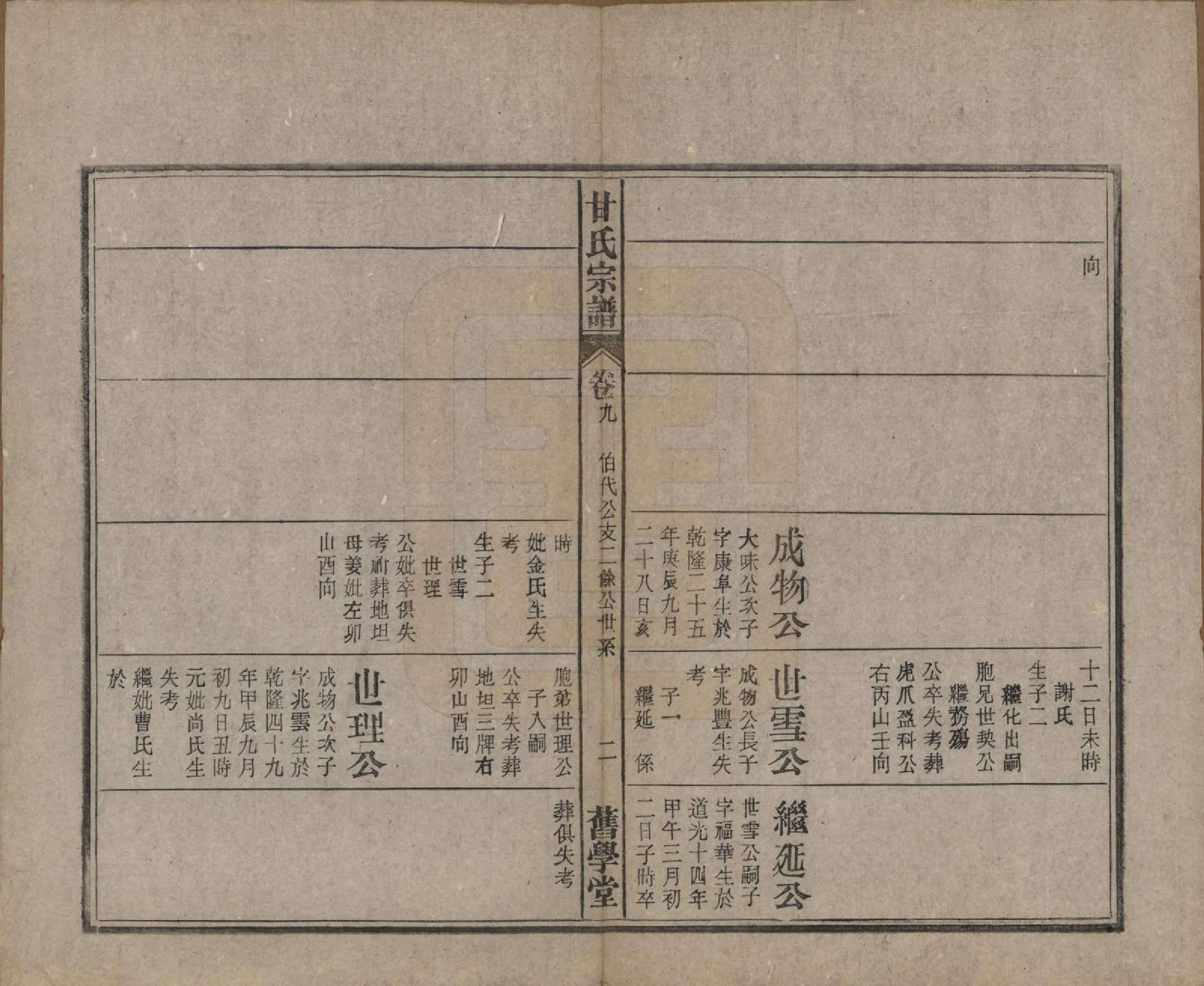 GTJP0373.甘.安徽太湖.太湖甘氏宗谱十九卷首一卷.民国十八年（1929）_009.pdf_第2页