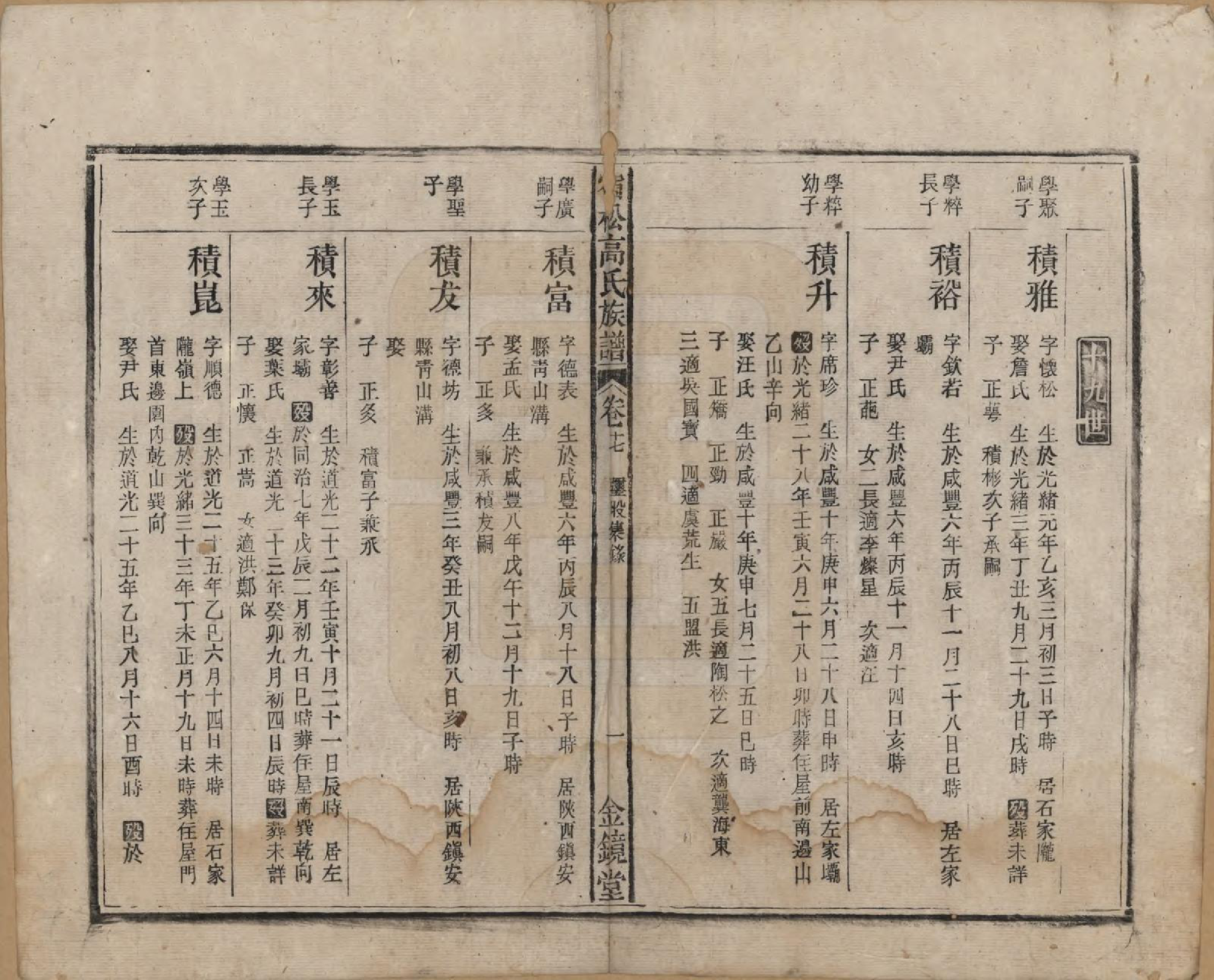 GTJP0377.高.安徽宿松.高氏修族谱二十四卷首一卷末一卷.民国三年（1914）_017.pdf_第1页