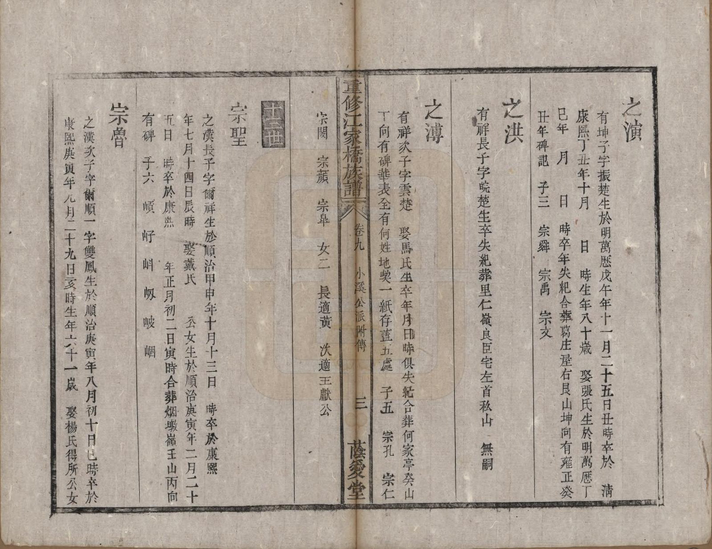GTJP0679.江.安徽怀宁.重修江家桥【江氏】族谱十五卷首一卷末一卷.清同治十三年（1874）_009.pdf_第3页