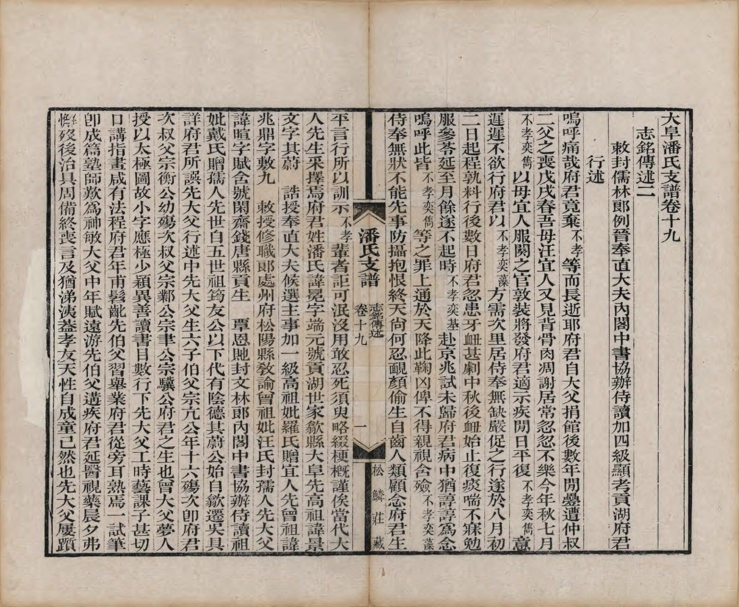 GTJP1131.潘.安徽歙县.大阜潘氏支谱二十四卷首一卷.清同治八年（1869）_019.pdf_第1页