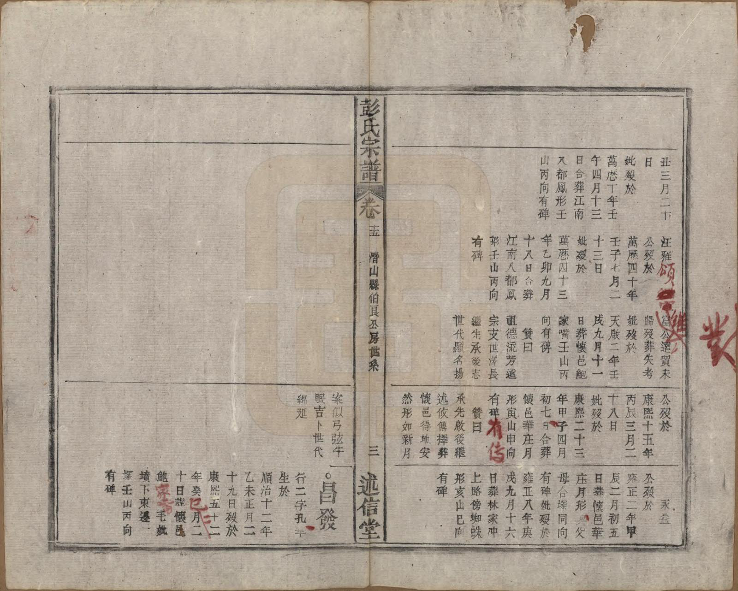 GTJP1146.彭.安徽.彭氏宗谱二十五卷首一卷末一卷.清同治六年（1867）_015.pdf_第3页