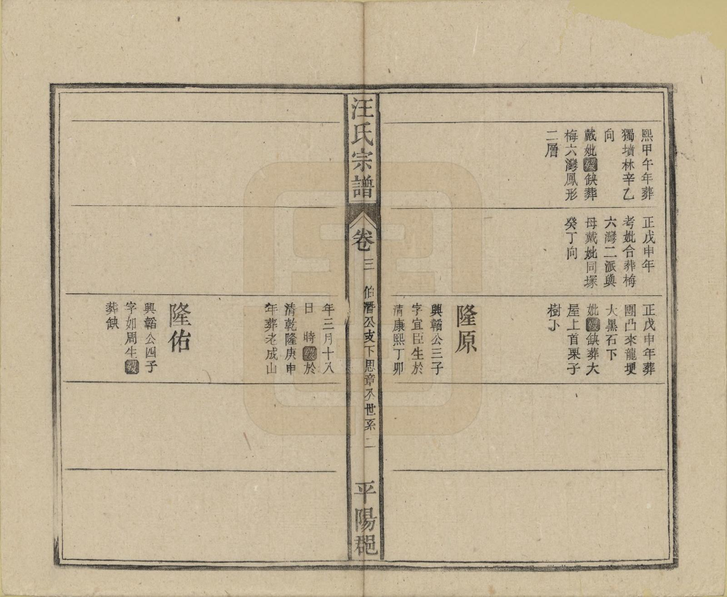 GTJP1455.汪.安徽太湖.汪氏宗谱.民国36年(1947)_003.pdf_第2页