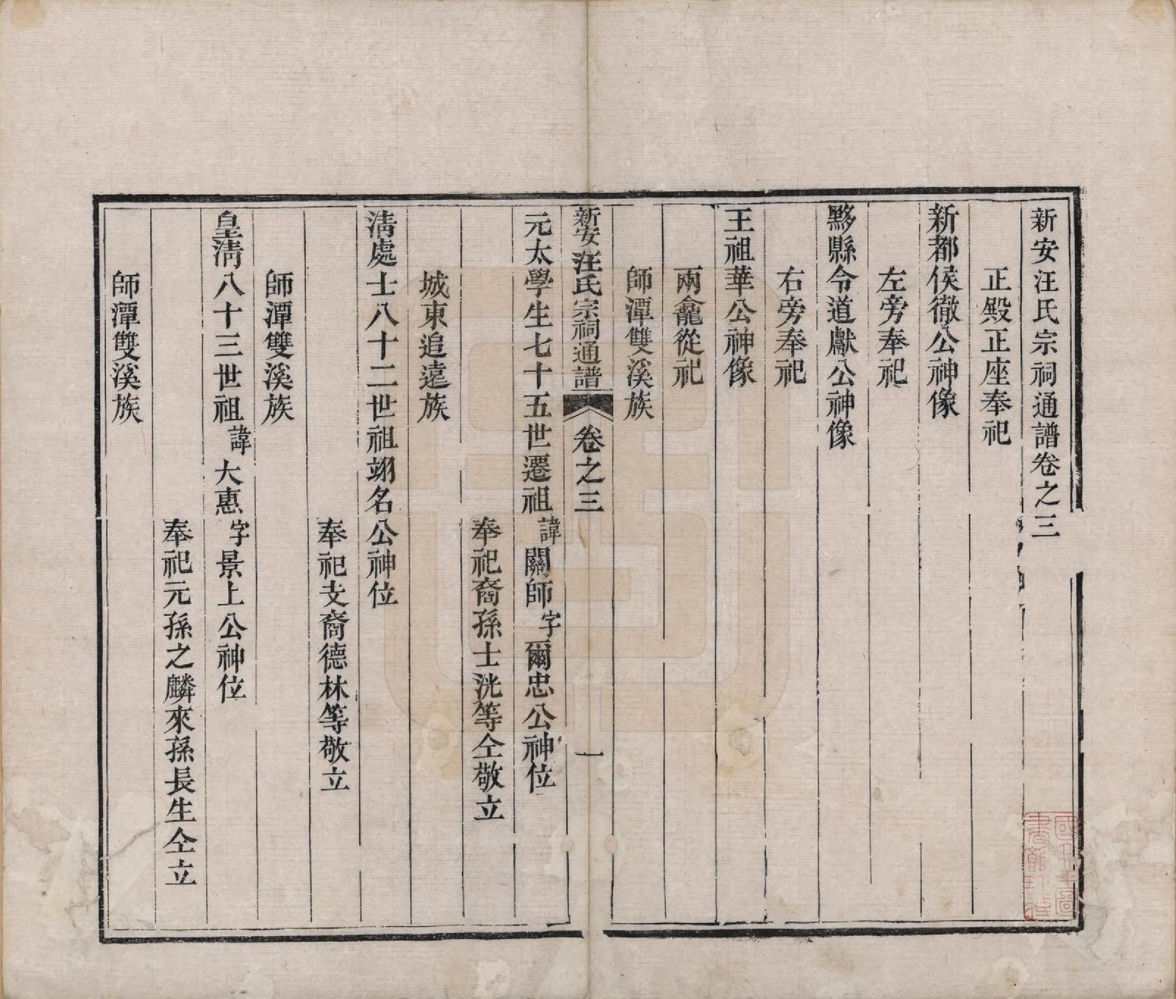 GTJP1464.汪.安徽新安.新安汪氏宗祠通谱四卷首一卷末一卷.清道光二十年（1840）_003.pdf_第1页