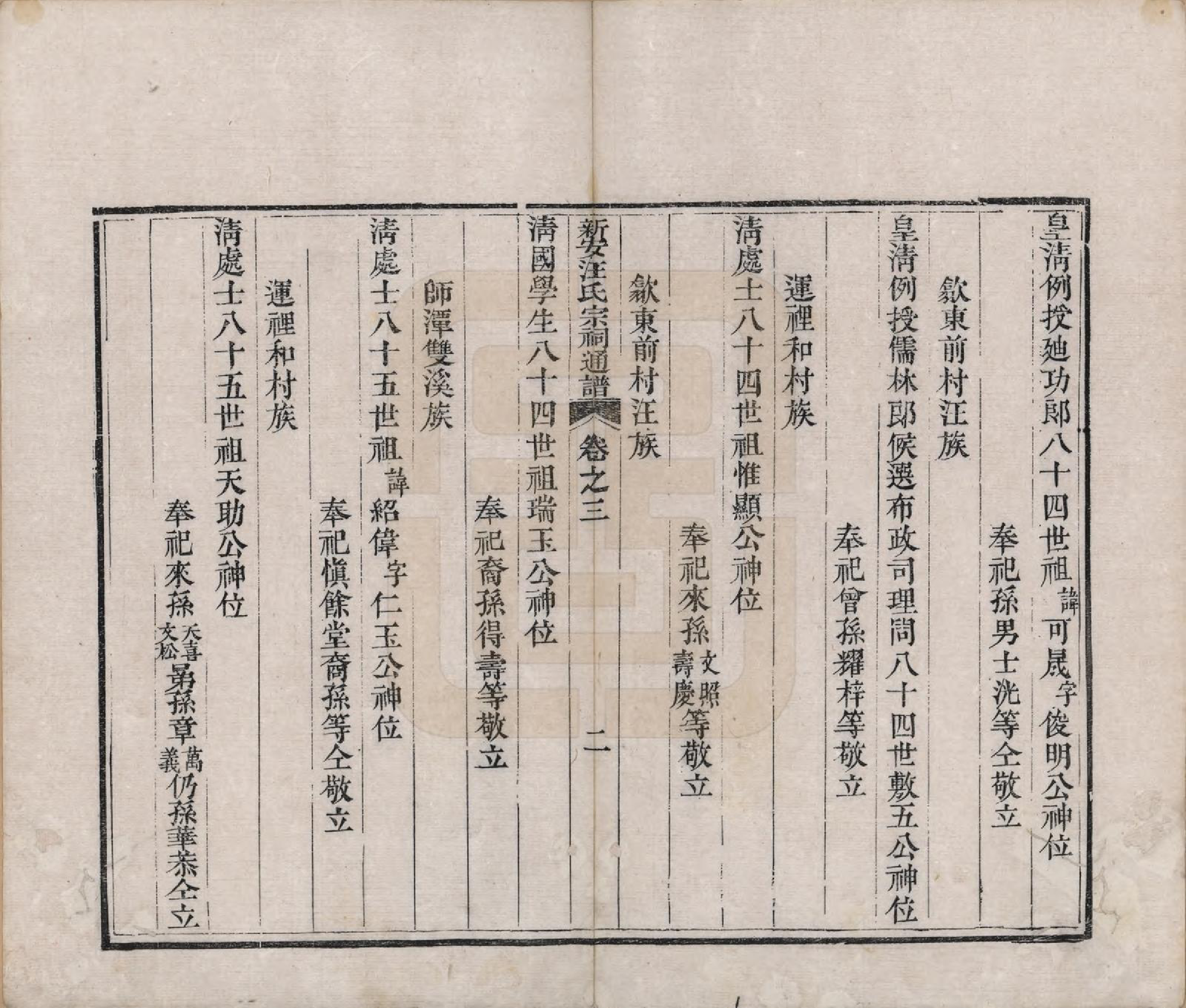 GTJP1464.汪.安徽新安.新安汪氏宗祠通谱四卷首一卷末一卷.清道光二十年（1840）_003.pdf_第2页