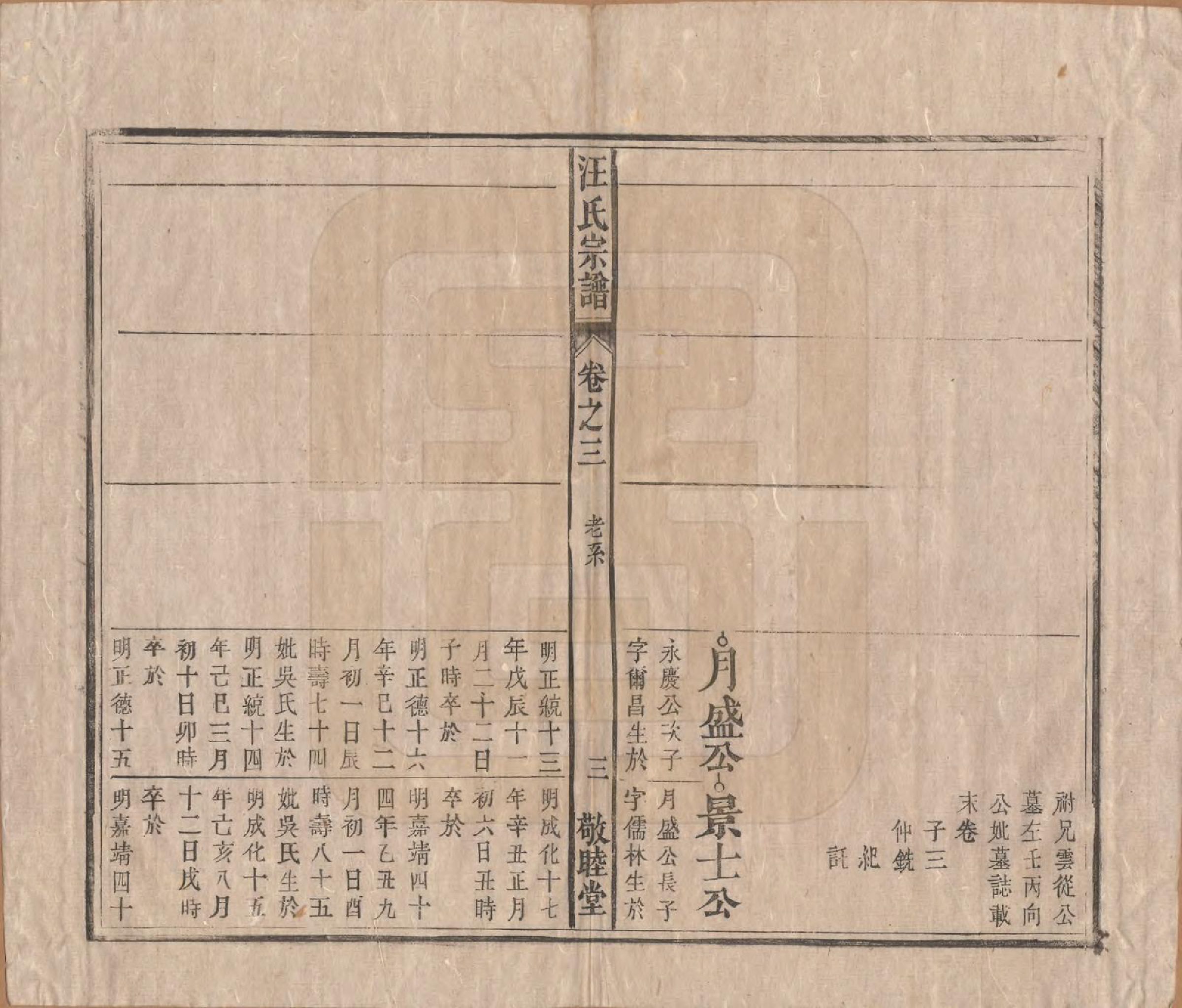GTJP1478.汪.安徽怀宁.汪氏宗谱十五卷末二卷.清同治十年（1871）_003.pdf_第3页