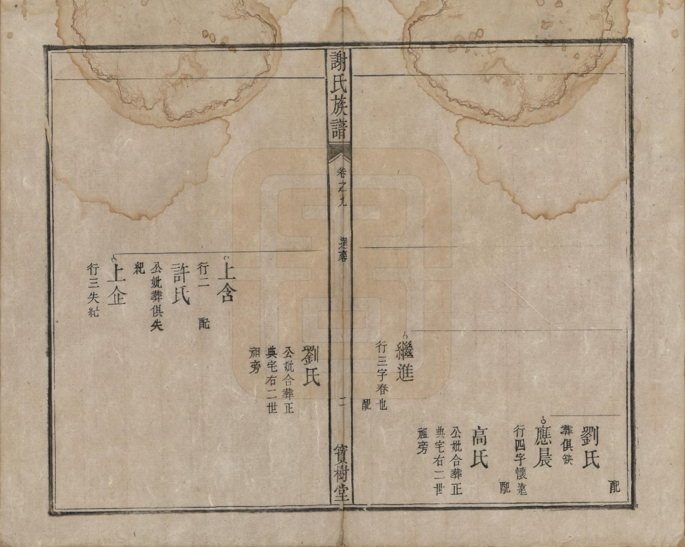 GTJP1789.谢.安徽陈留.谢氏族谱.清道光26年[1846]_009.pdf_第2页