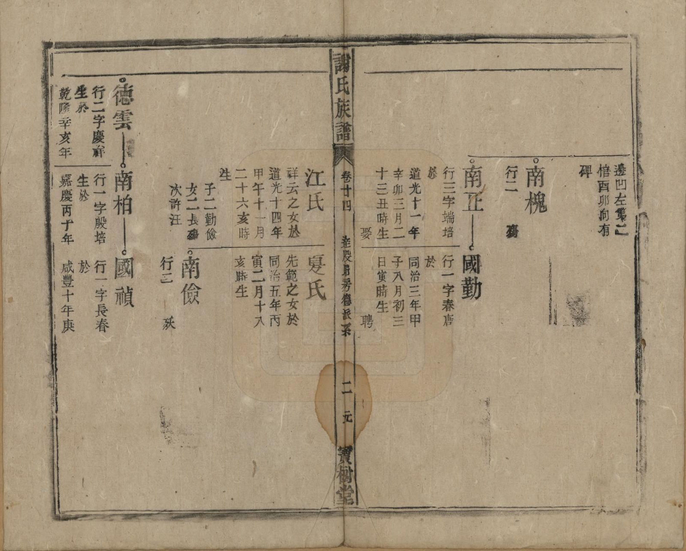 GTJP1789.谢.安徽陈留.谢氏族谱.清道光26年[1846]_024.pdf_第2页