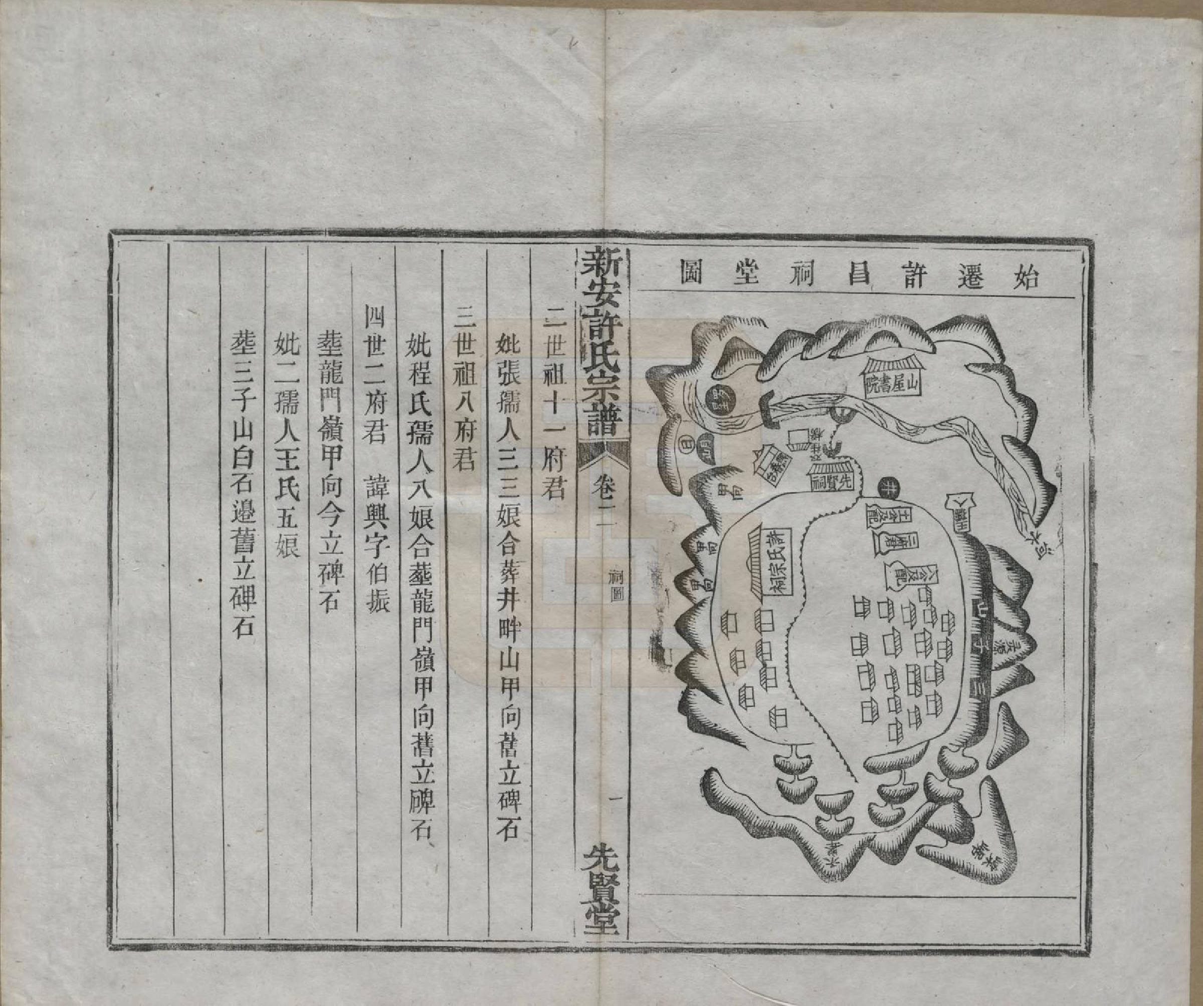 GTJP1910.许.安徽徽州.新安许氏宗谱四卷首一卷末一卷.清光绪十七年（1891）_002.pdf_第1页