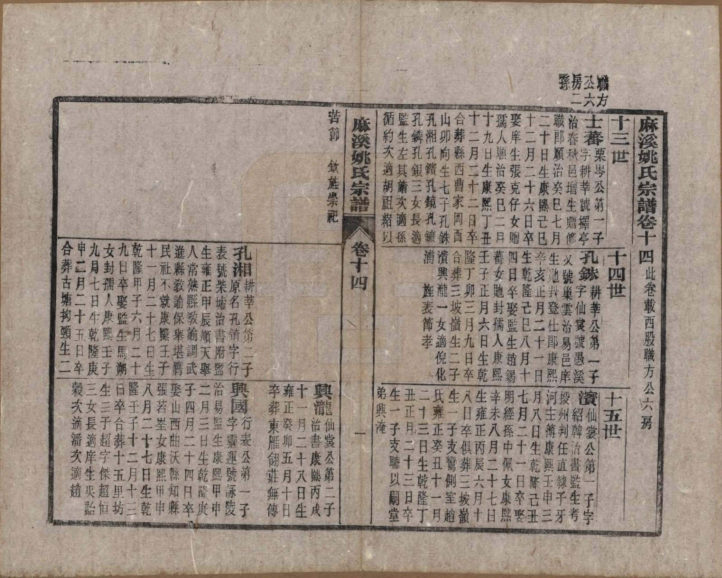 GTJP1998.姚.安徽桐城.桐城麻溪姚氏宗谱二十四卷首一卷附姚氏失德传七卷.民国十年（1921）_014.pdf_第1页