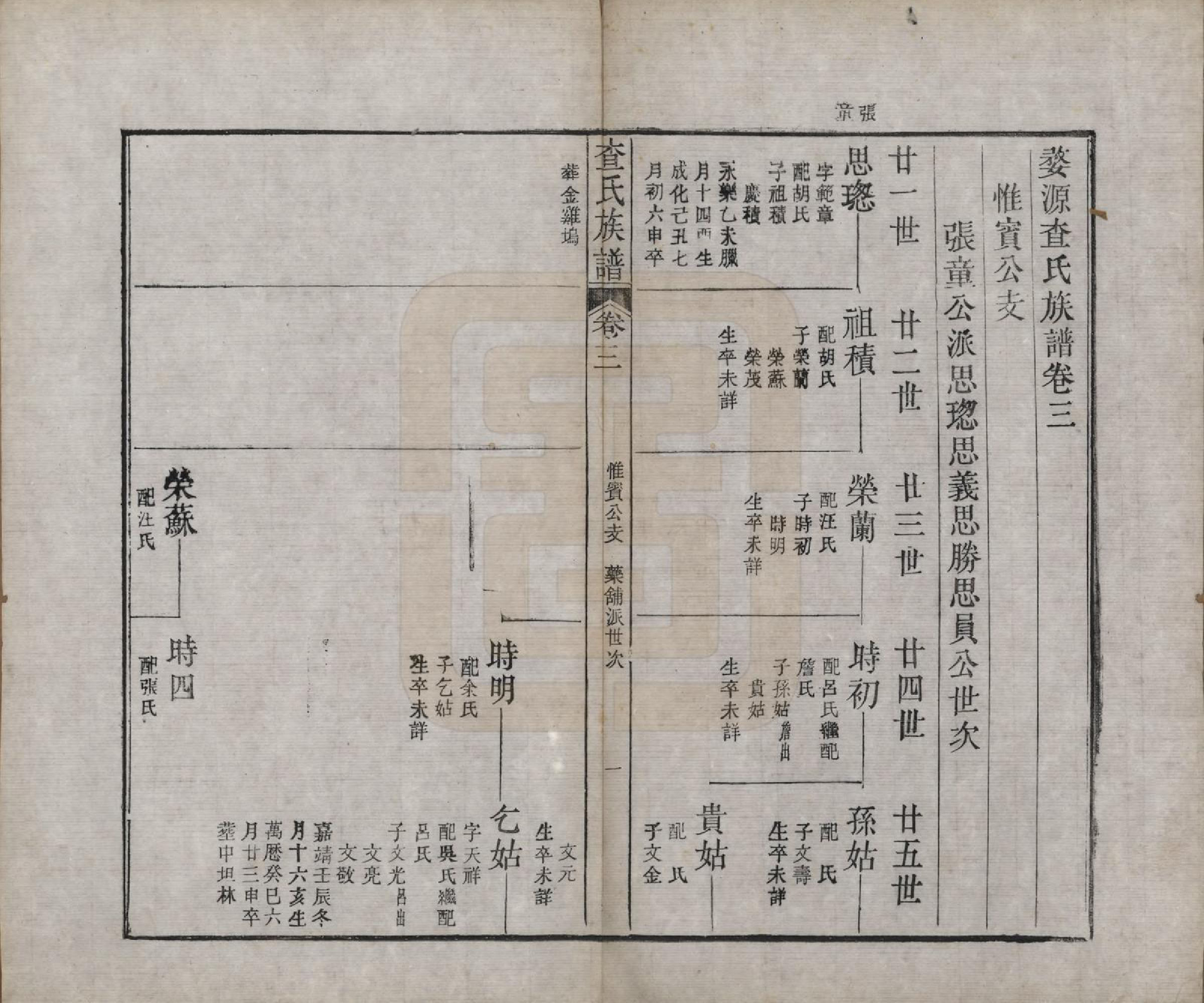 GTJP0093.查.江西婺源.婺源查氏十一修族谱八卷首二卷末十二卷.清光绪十八年（1892）_003.pdf_第2页