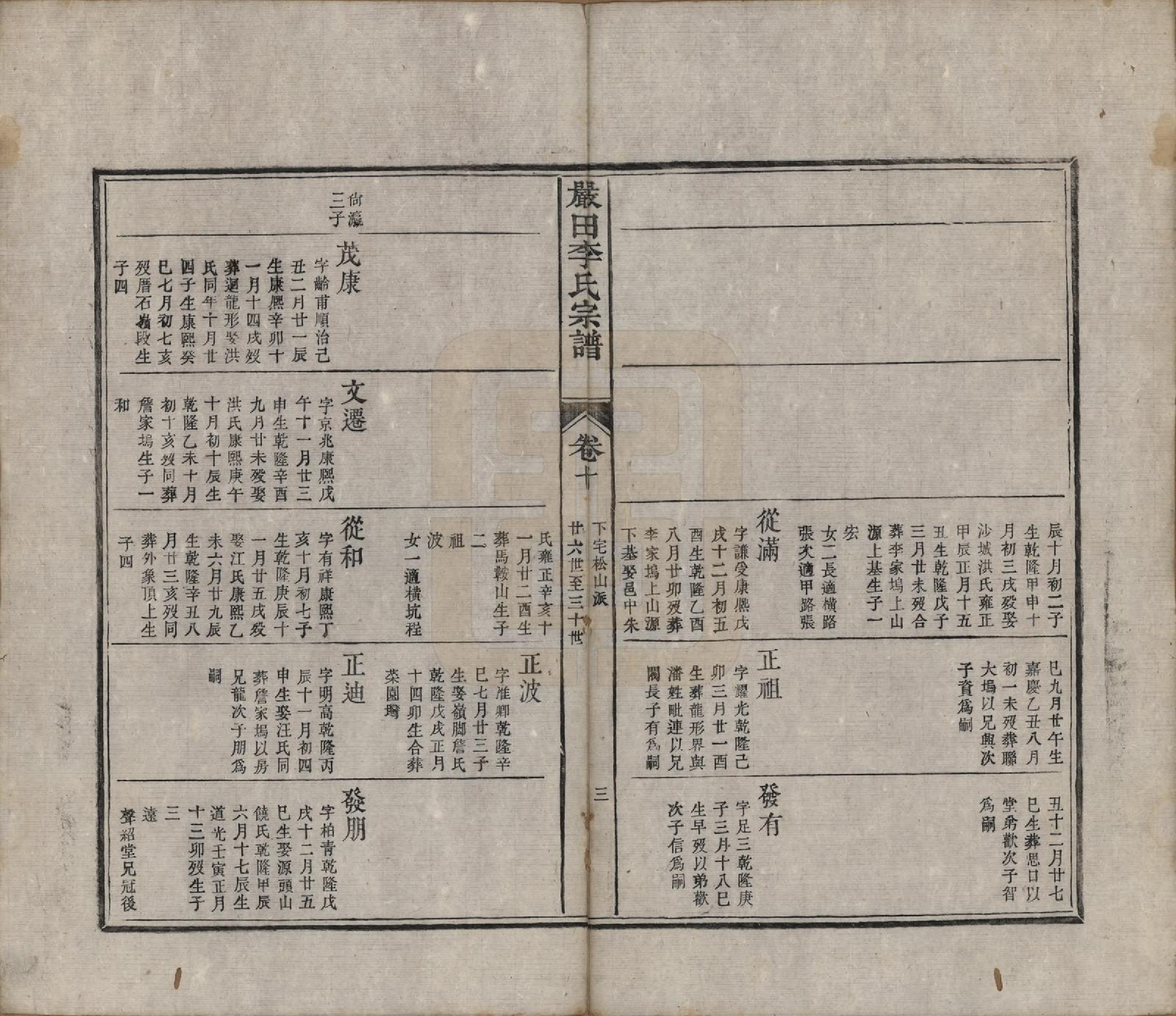 GTJP0838.李.江西婺源.星江严田李氏八修宗谱十六卷首一卷.清道光二十六年（1846）_010.pdf_第3页