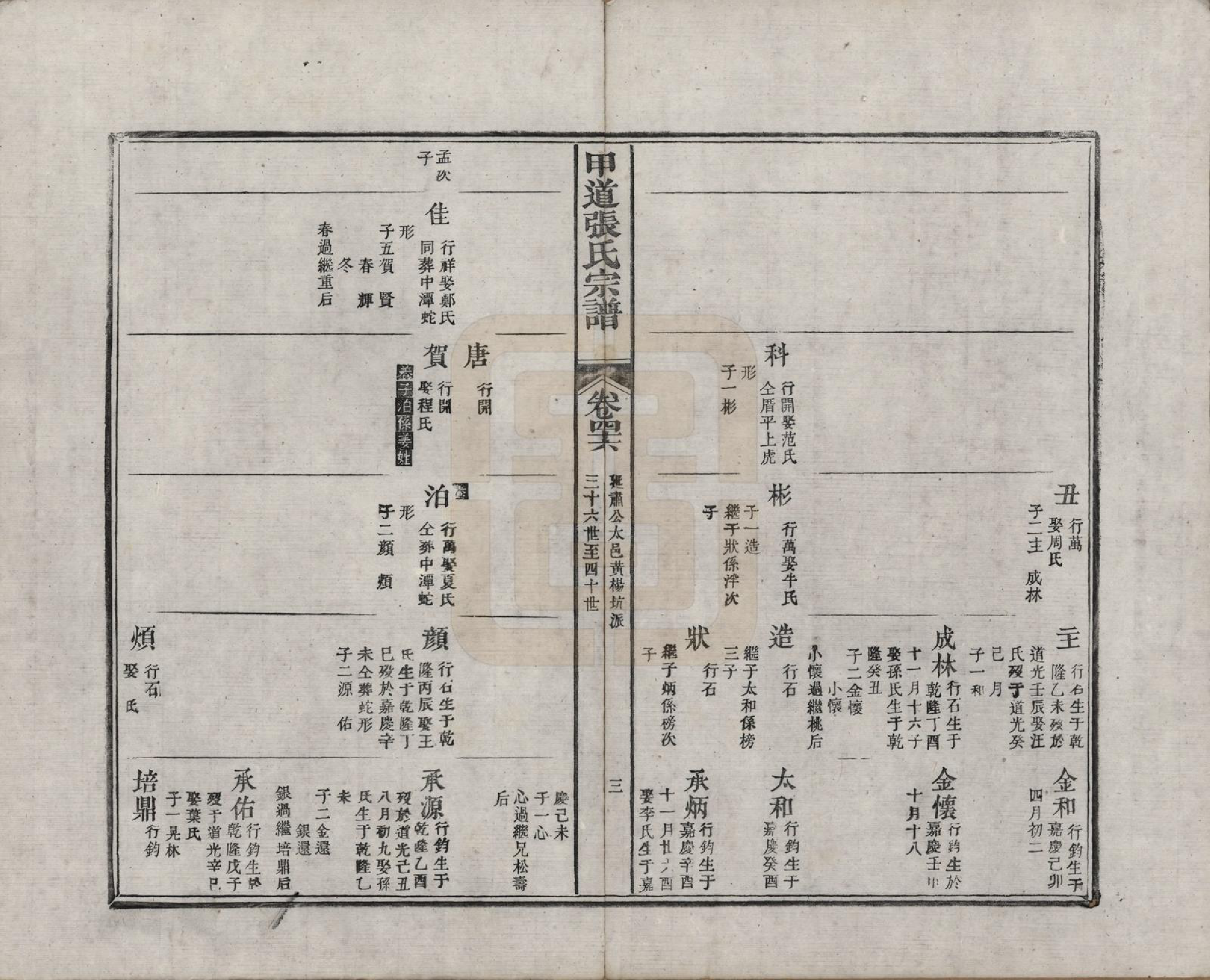 GTJP2147.张.江西婺源.甲道张氏宗谱六十卷.清道光十九年（1839）_046.pdf_第3页