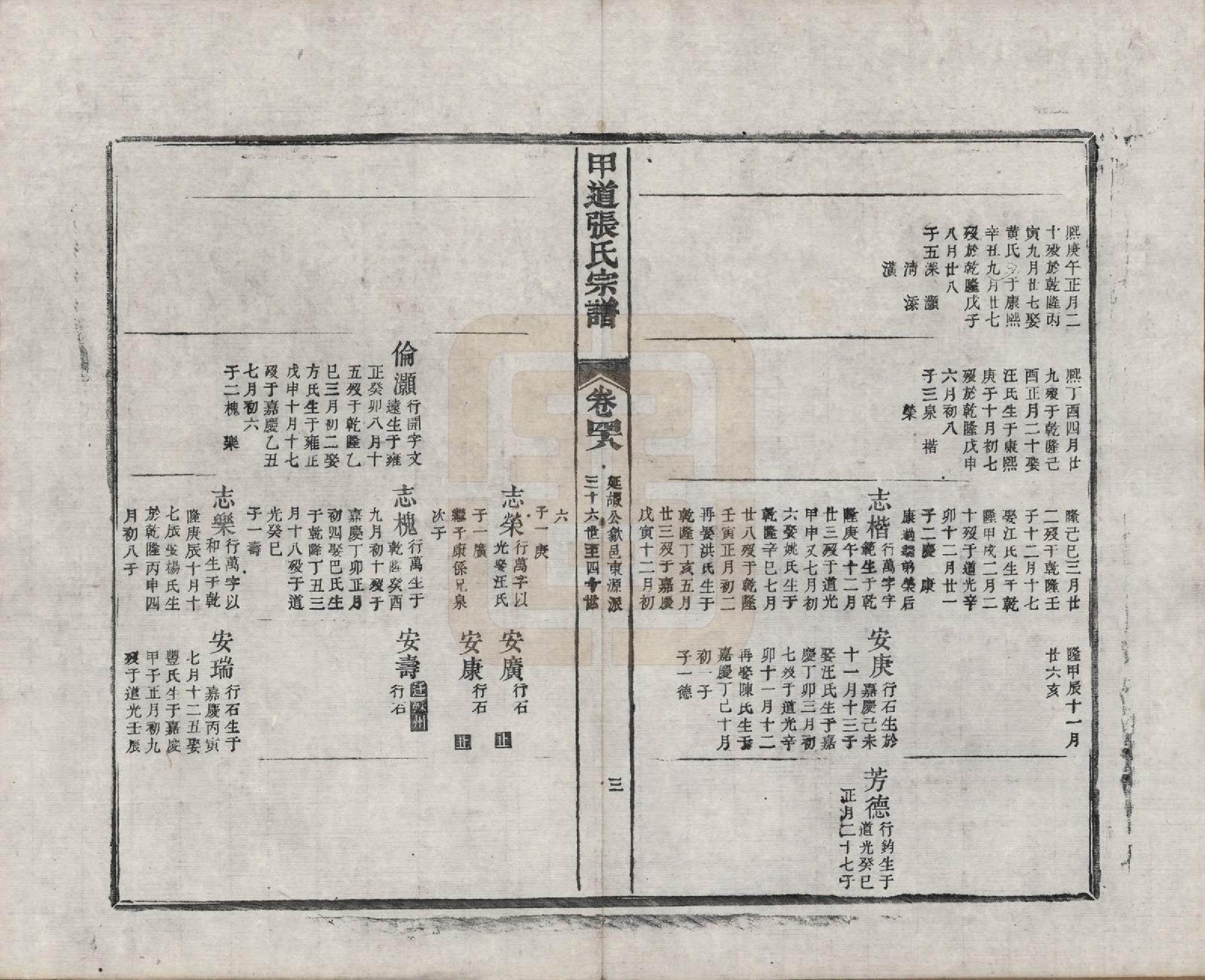 GTJP2147.张.江西婺源.甲道张氏宗谱六十卷.清道光十九年（1839）_048.pdf_第3页