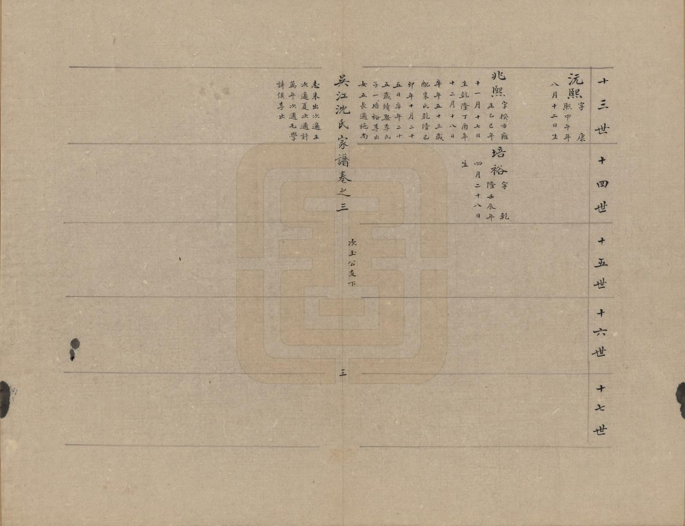 GTJP1262.沈.江苏吴江.吴江沈氏家谱十卷首一卷末一卷.民国二十年（1931）传钞_003.pdf_第3页
