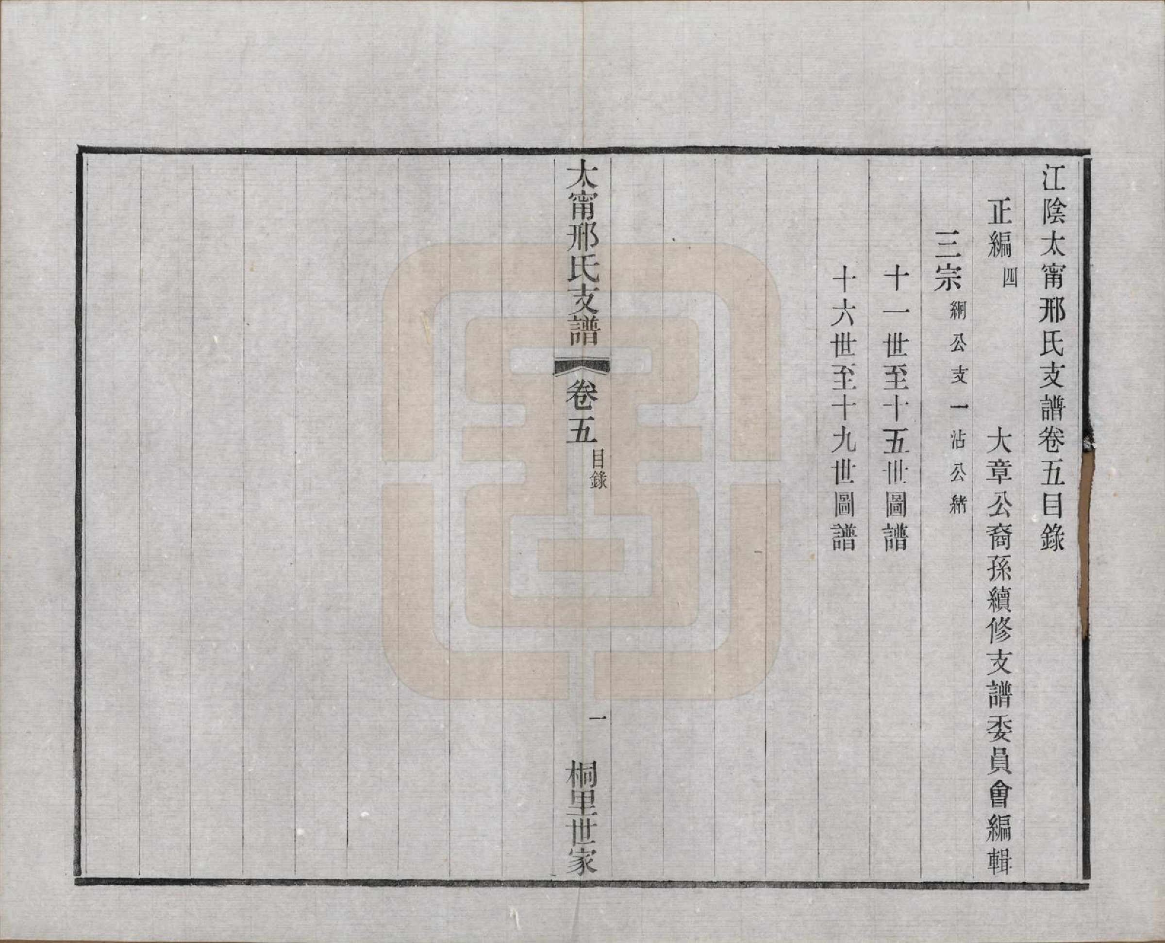 GTJP1804.邢.江苏江阴.江阴太宁邢氏支谱二十四卷首一卷.民国二十五年（1936）_005.pdf_第1页
