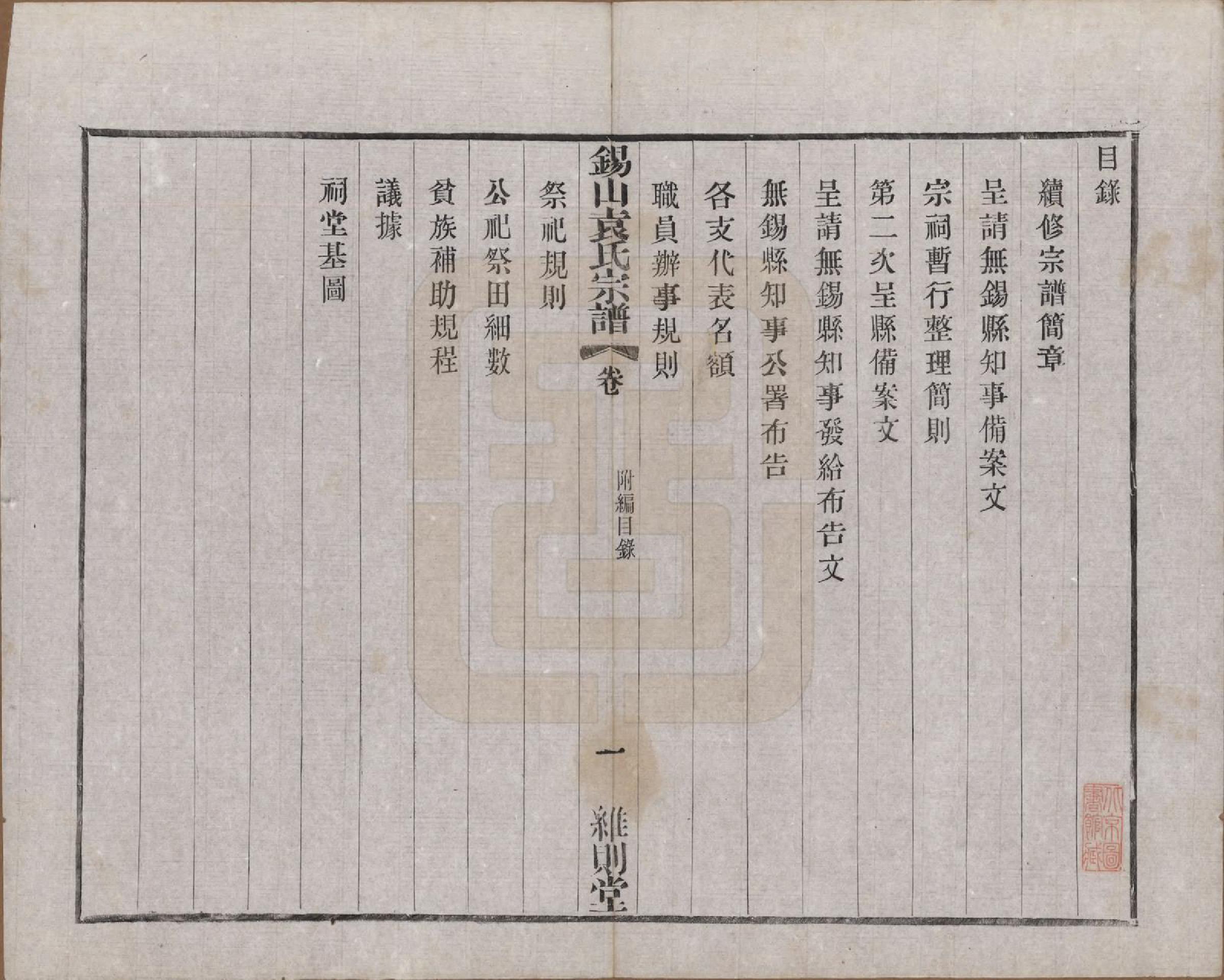 GTJP2066.袁.江苏无锡.锡山袁氏（七修）宗谱三十三卷.民国十三年（1924）_033.pdf_第1页