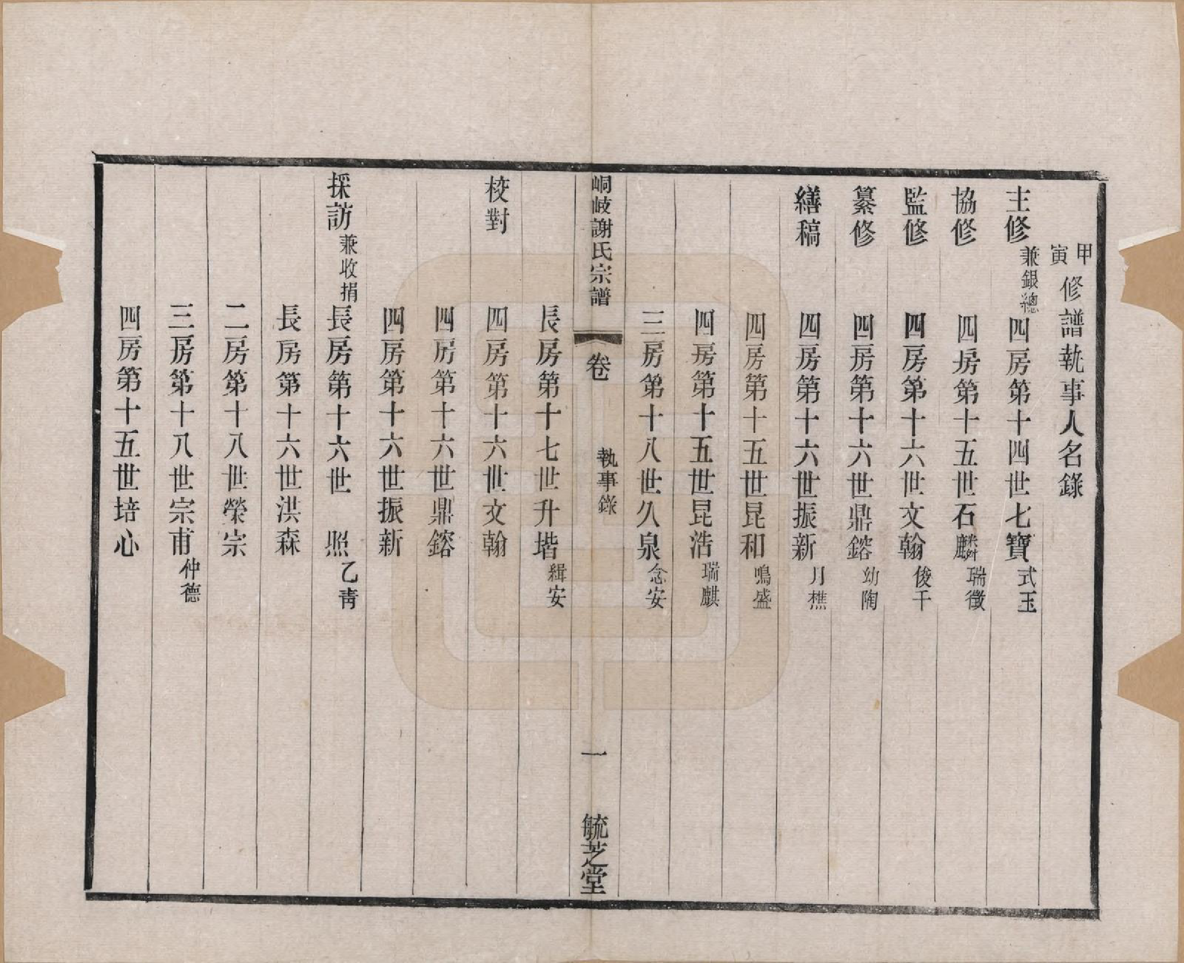 GTJP1778.谢.江苏江阴.峒岐谢氏宗谱.民国3年[1914]_002.pdf_第1页
