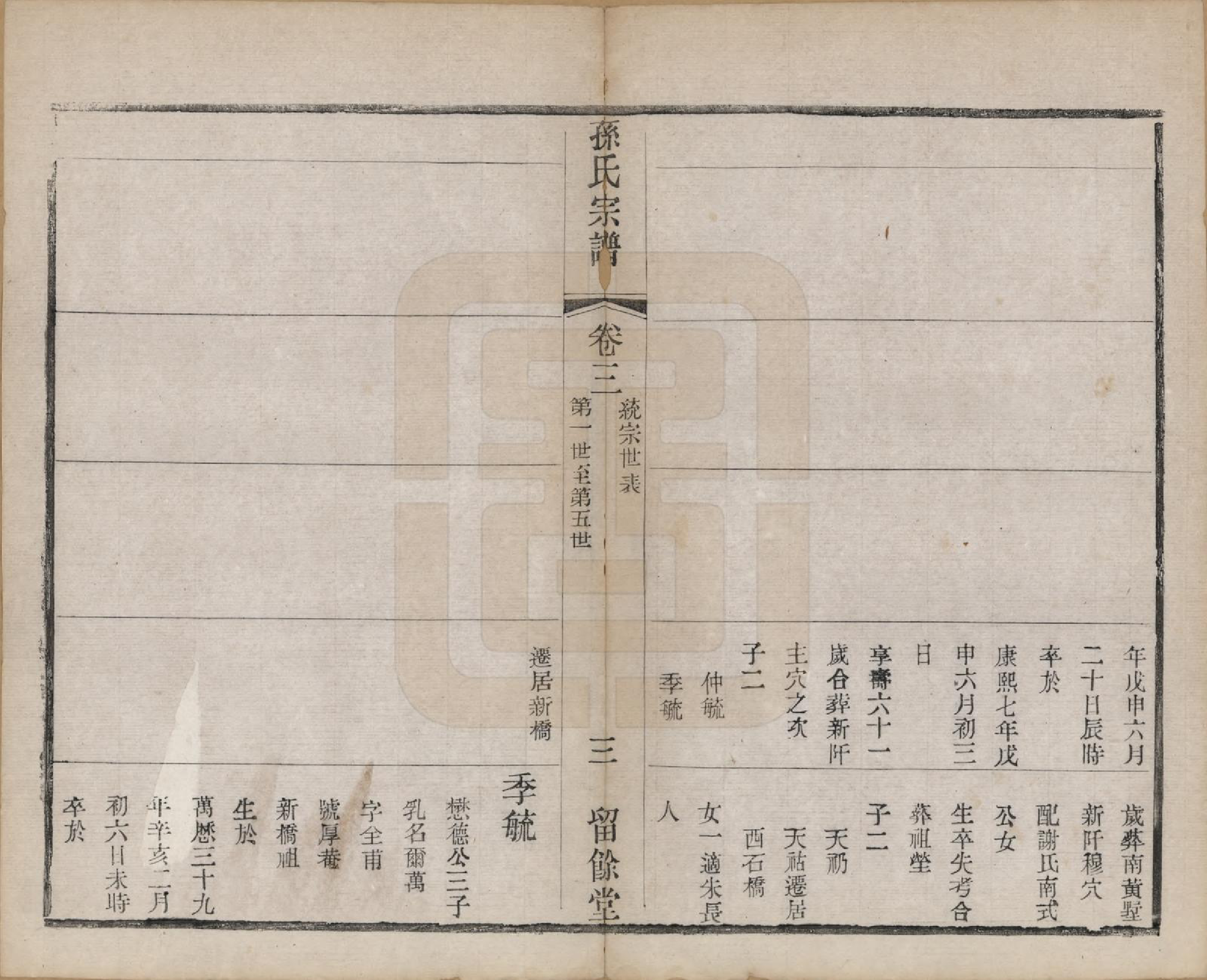 GTJP1343.孙.江苏毗陵.孙氏宗谱四卷.民国二年（1913）_003.pdf_第3页