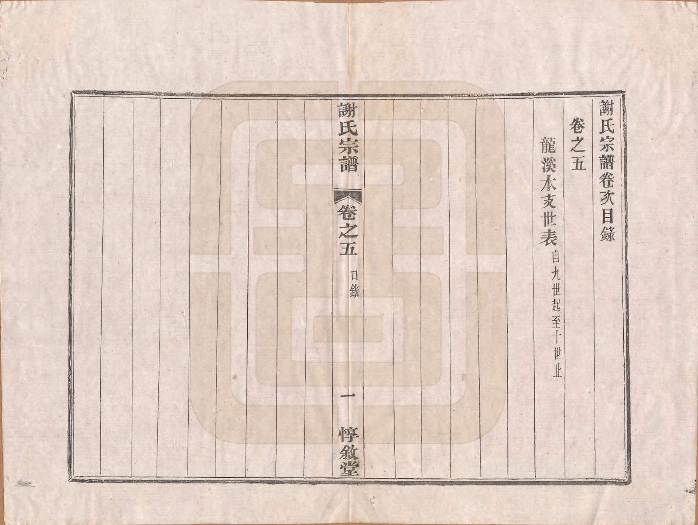 GTJP1769.谢.江苏溧阳.龙溪谢氏宗谱.民国12年[1923]_005.pdf_第1页