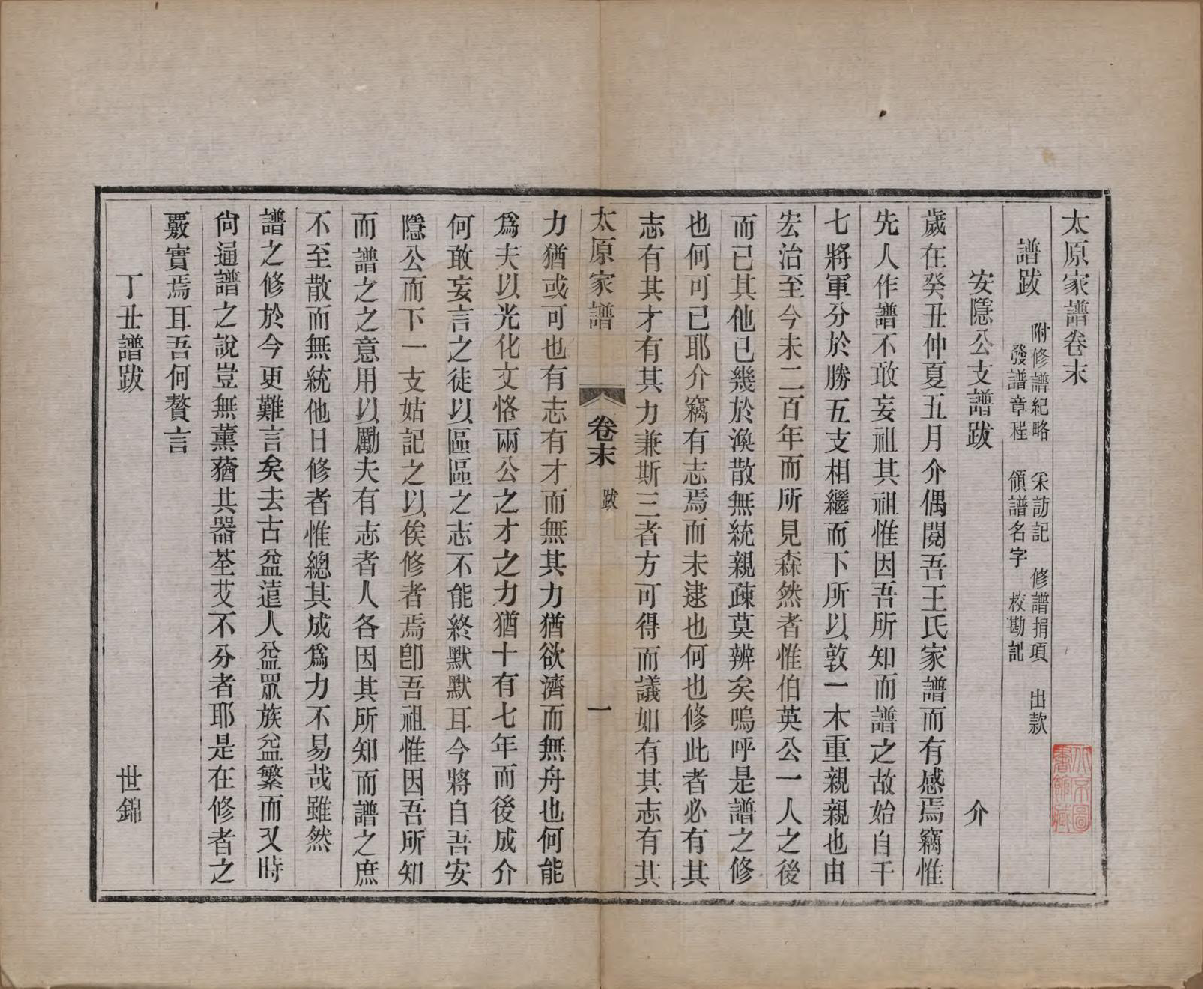 GTJP1626.王.江苏吴县.太原王氏家谱二十八卷首一卷末一卷.清宣统三年（1911）_029.pdf_第1页