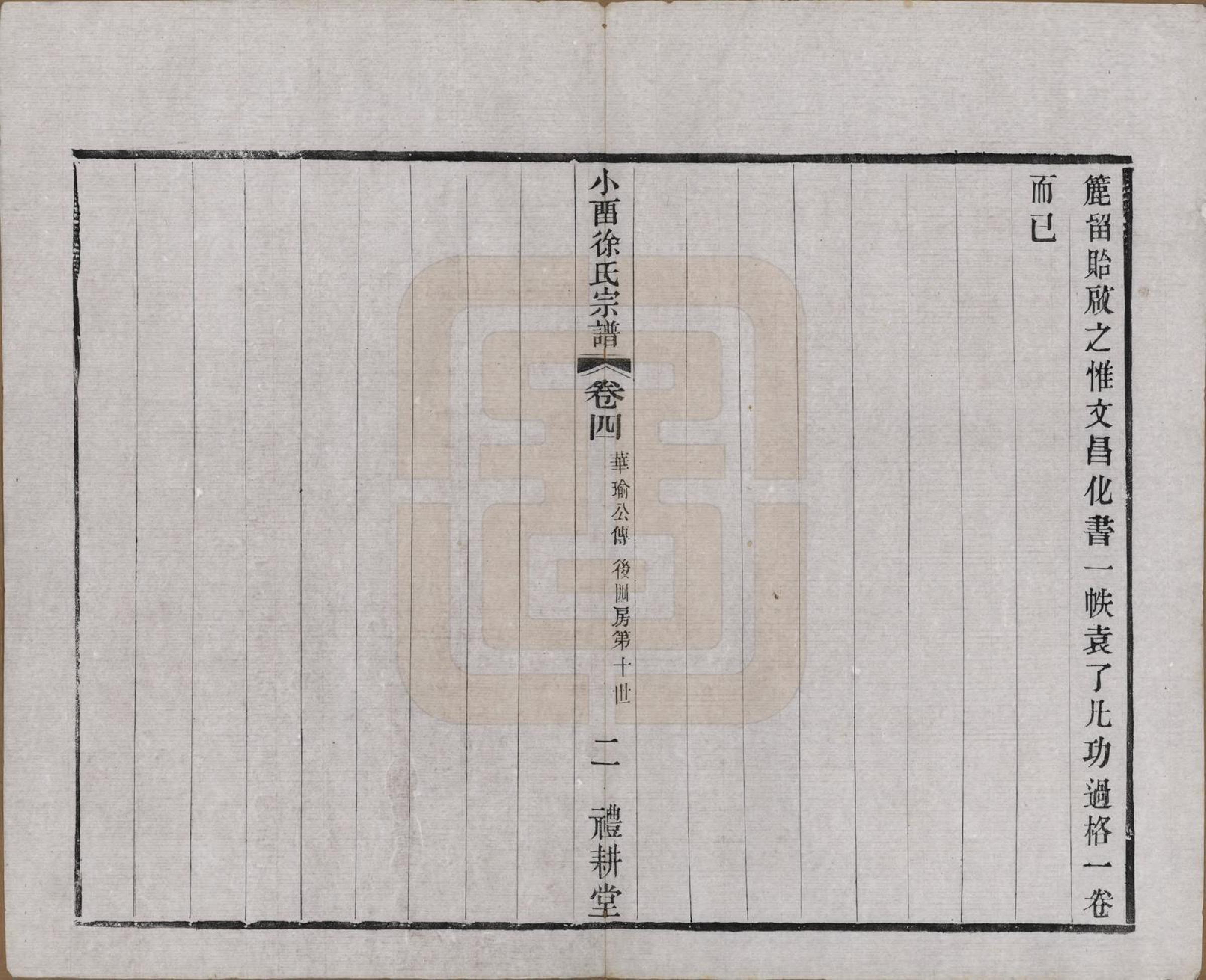 GTJP1892.徐.江苏武进.小留徐氏九修宗谱十二卷.清宣统三年（1911）_004.pdf_第2页