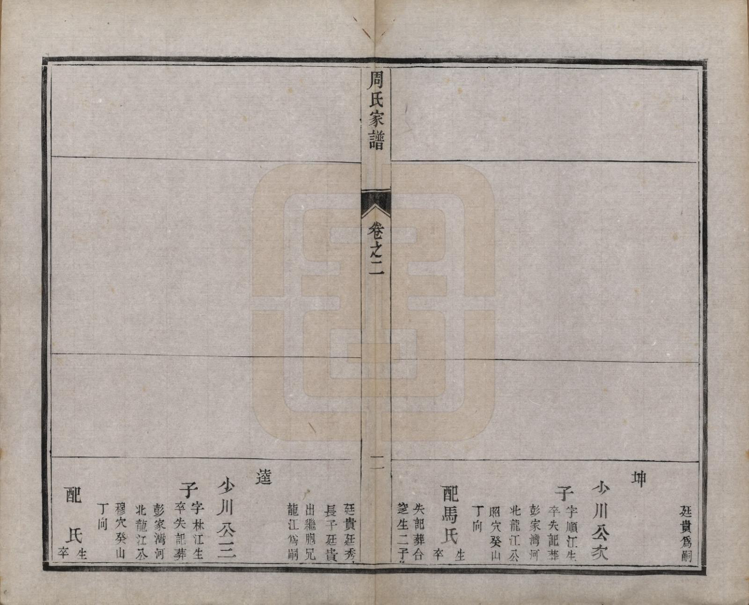 GTJP2310.周.江苏江都.江都周氏家谱六卷.民国十三年（1924）_002.pdf_第2页