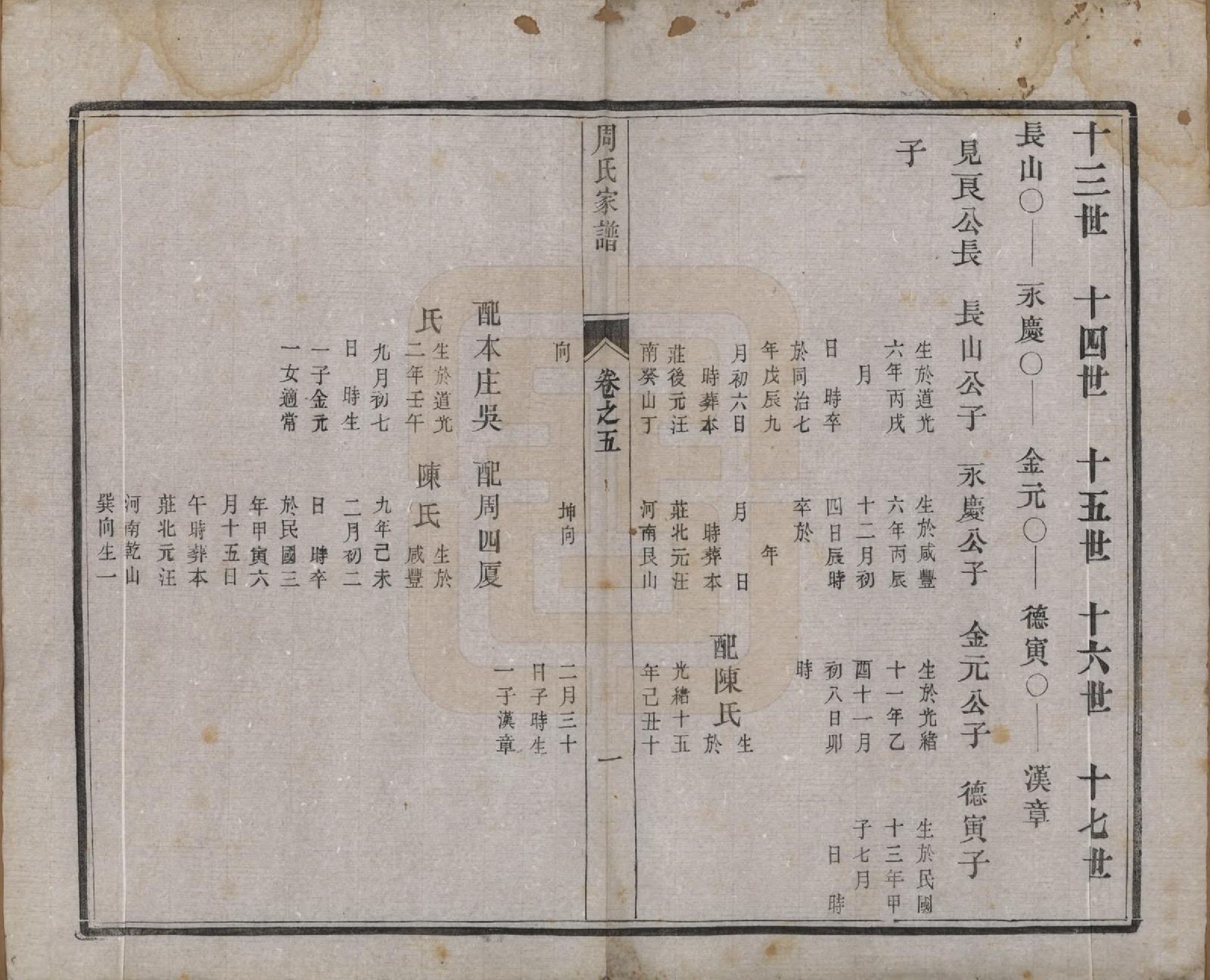 GTJP2310.周.江苏江都.江都周氏家谱六卷.民国十三年（1924）_005.pdf_第1页
