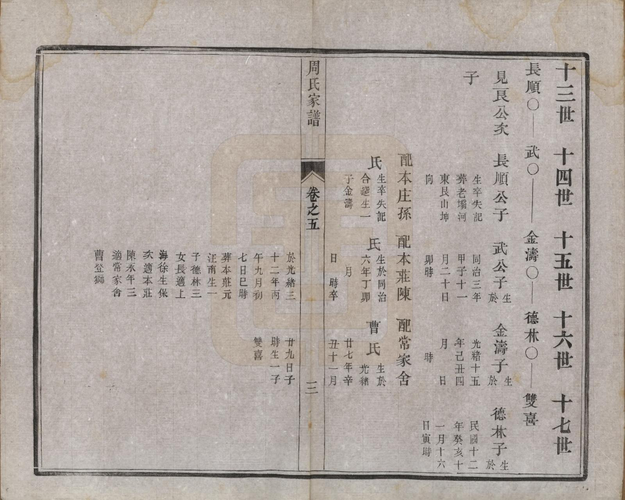 GTJP2310.周.江苏江都.江都周氏家谱六卷.民国十三年（1924）_005.pdf_第3页