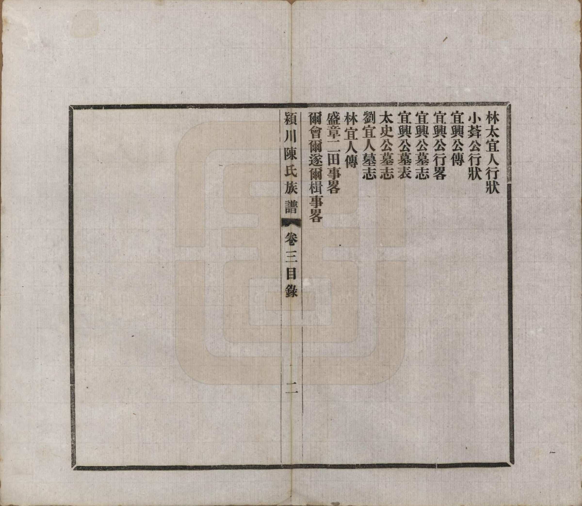 GTJP0116.陈.河南迁福建候官.颍川陈氏族谱.民国6年[1917]_003.pdf_第2页