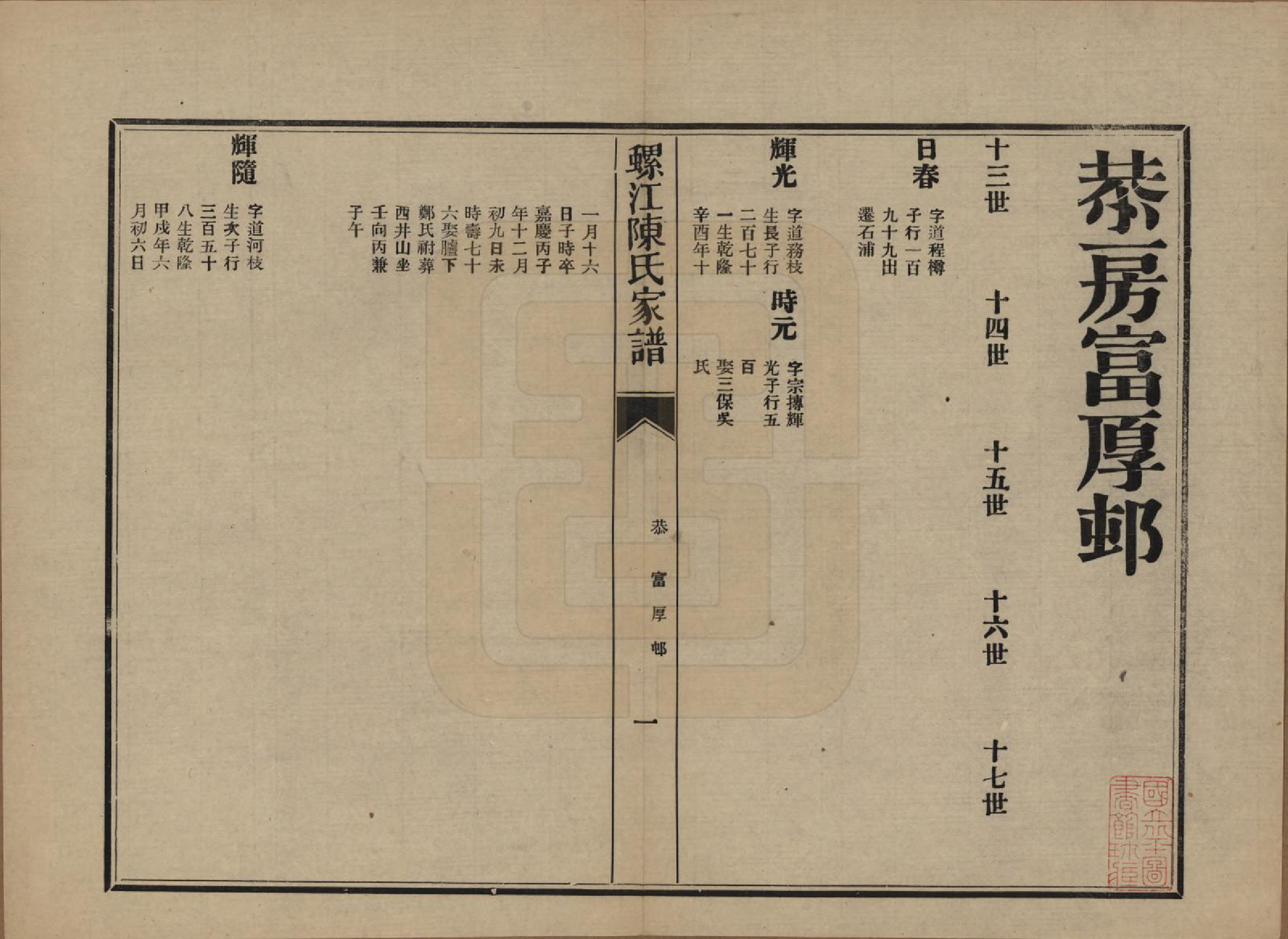 GTJP0130.陈.福建福州.螺江陈氏家谱不分卷.民国二十一年（1932）_020.pdf_第1页