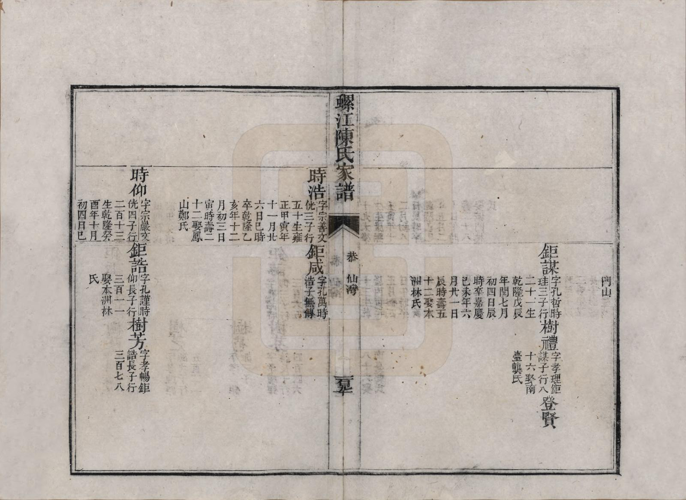 GTJP0209.陈.福建福州.螺江陈氏家谱不分卷.清嘉庆二十五年（1820）_008.pdf_第2页