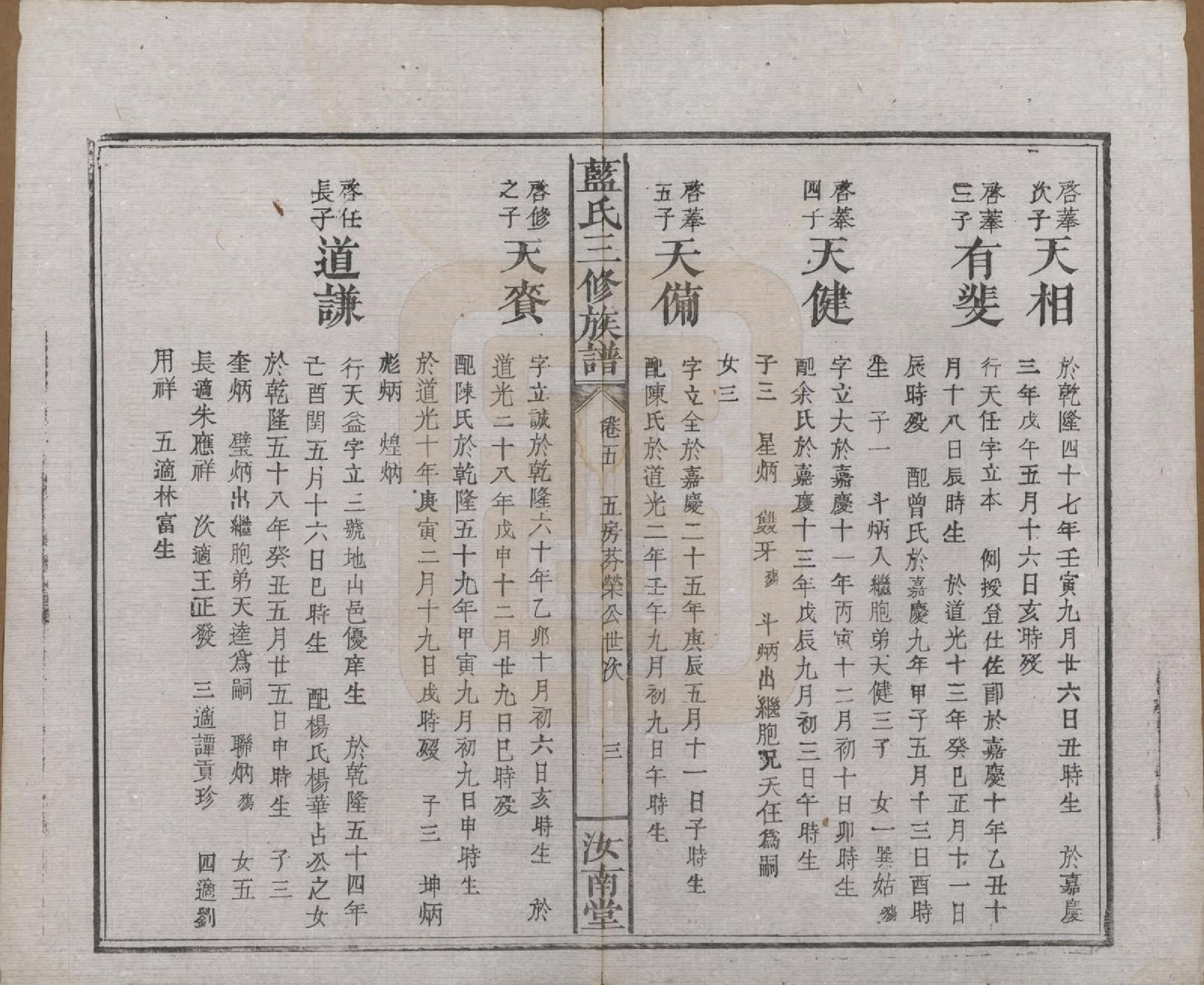 GTJP0753.蓝.福建.蓝氏三修族谱十八卷卷首一卷卷末一卷.清道光二十九年（1849）_005.pdf_第3页