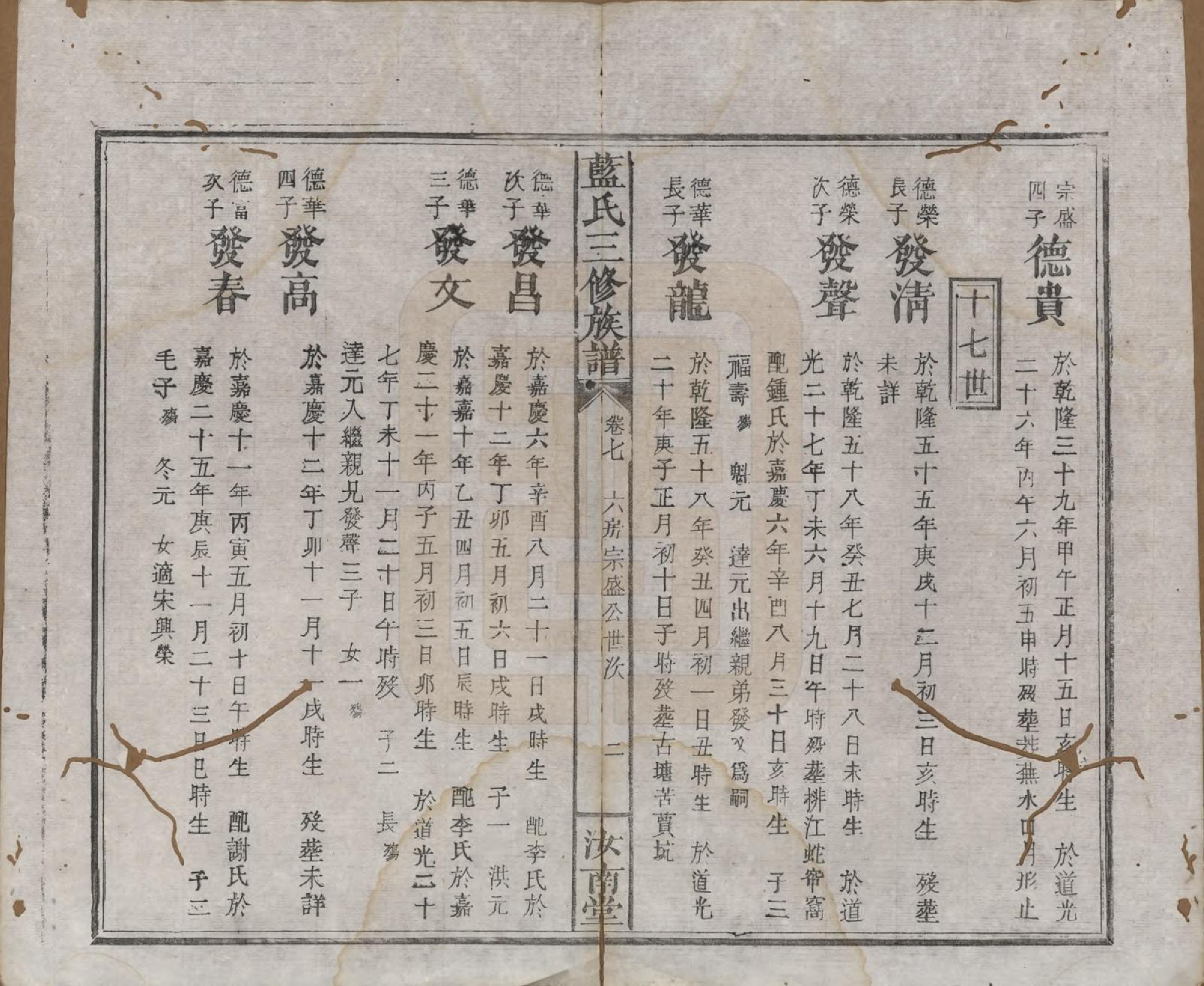 GTJP0753.蓝.福建.蓝氏三修族谱十八卷卷首一卷卷末一卷.清道光二十九年（1849）_007.pdf_第2页